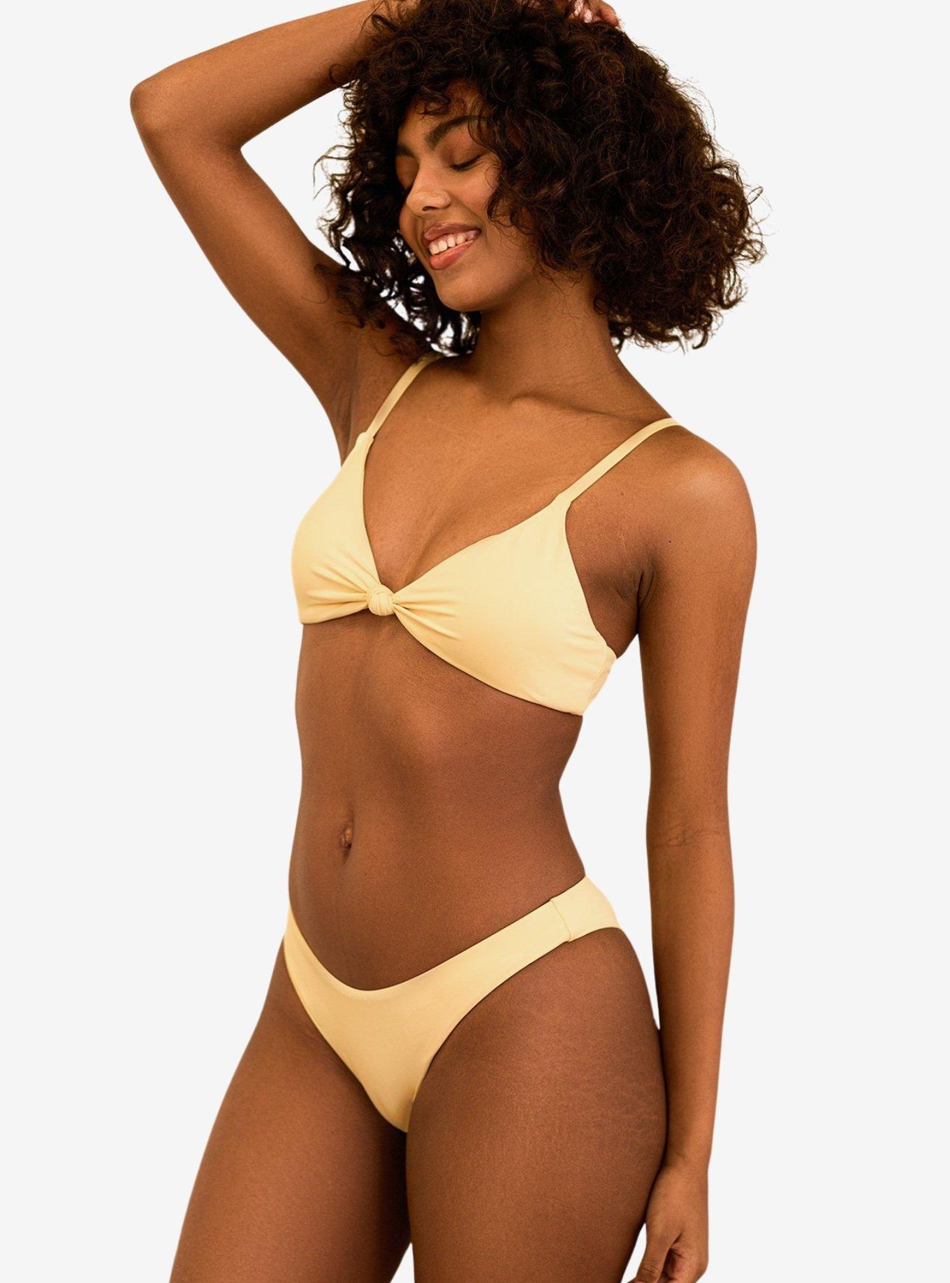 Dippin' Daisy's Palma Scrunch Back Cheeky Swim Bottom Vanilla, FRENCH VANILLA, alternate