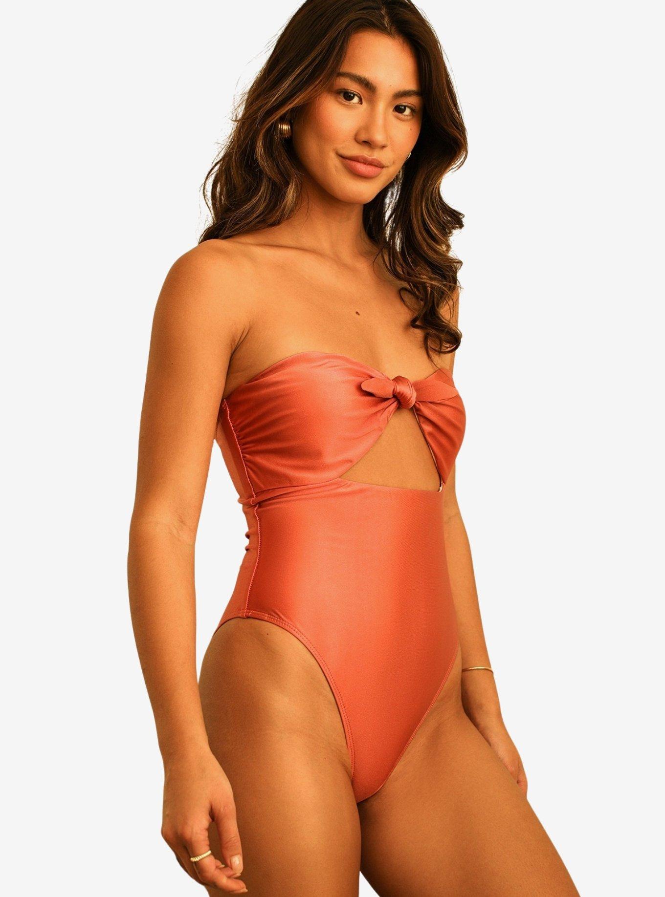 Dippin' Daisy's Devon Strapless Swim One Piece Dusty Rose, , hi-res