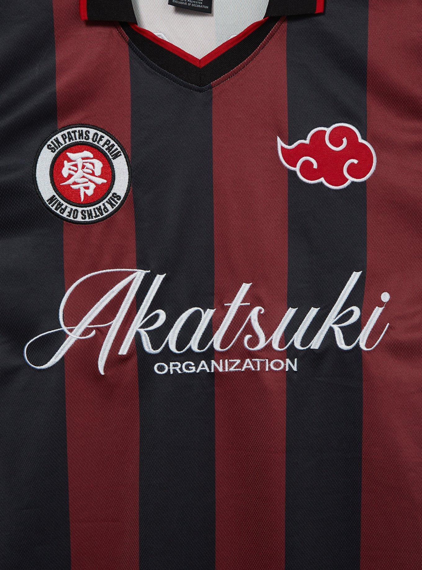 Naruto Shippuden Akatsuki Soccer Jersey &mdash; BoxLunch Exclusive, STRIPE - MULTI, alternate