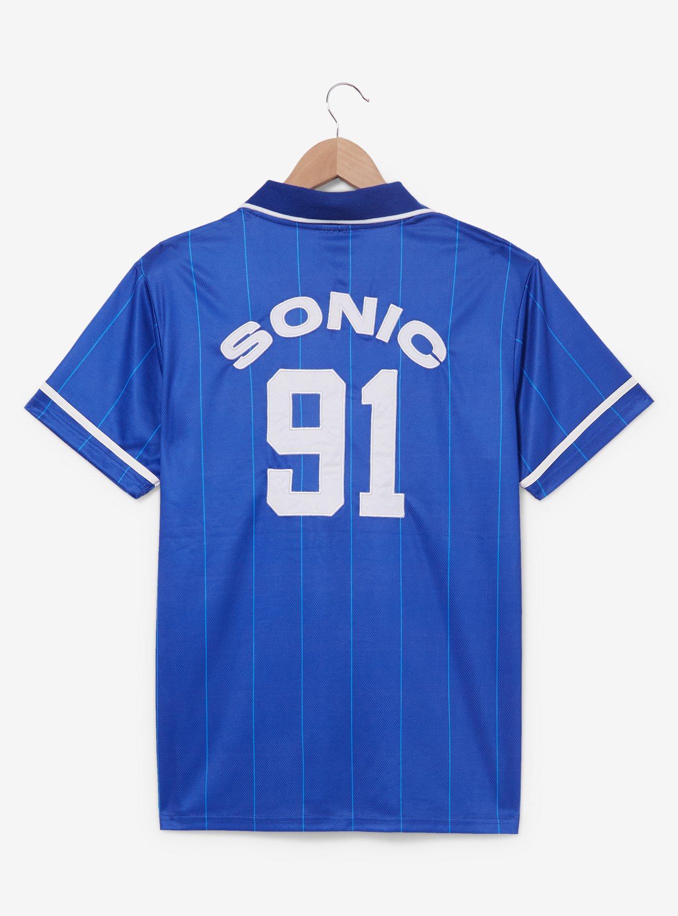 Sonic The Hedgehog Green Hill Soccer Jersey - BoxLunch Exclusive, BLUE, alternate