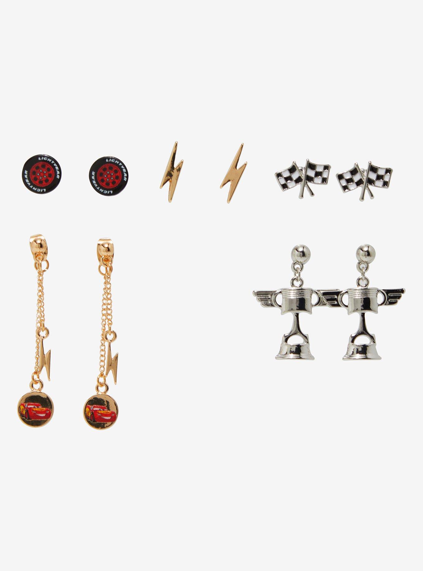 Disney Pixar Cars Lightning McQueen Earring Set &mdash; BoxLunch Exclusive, , alternate