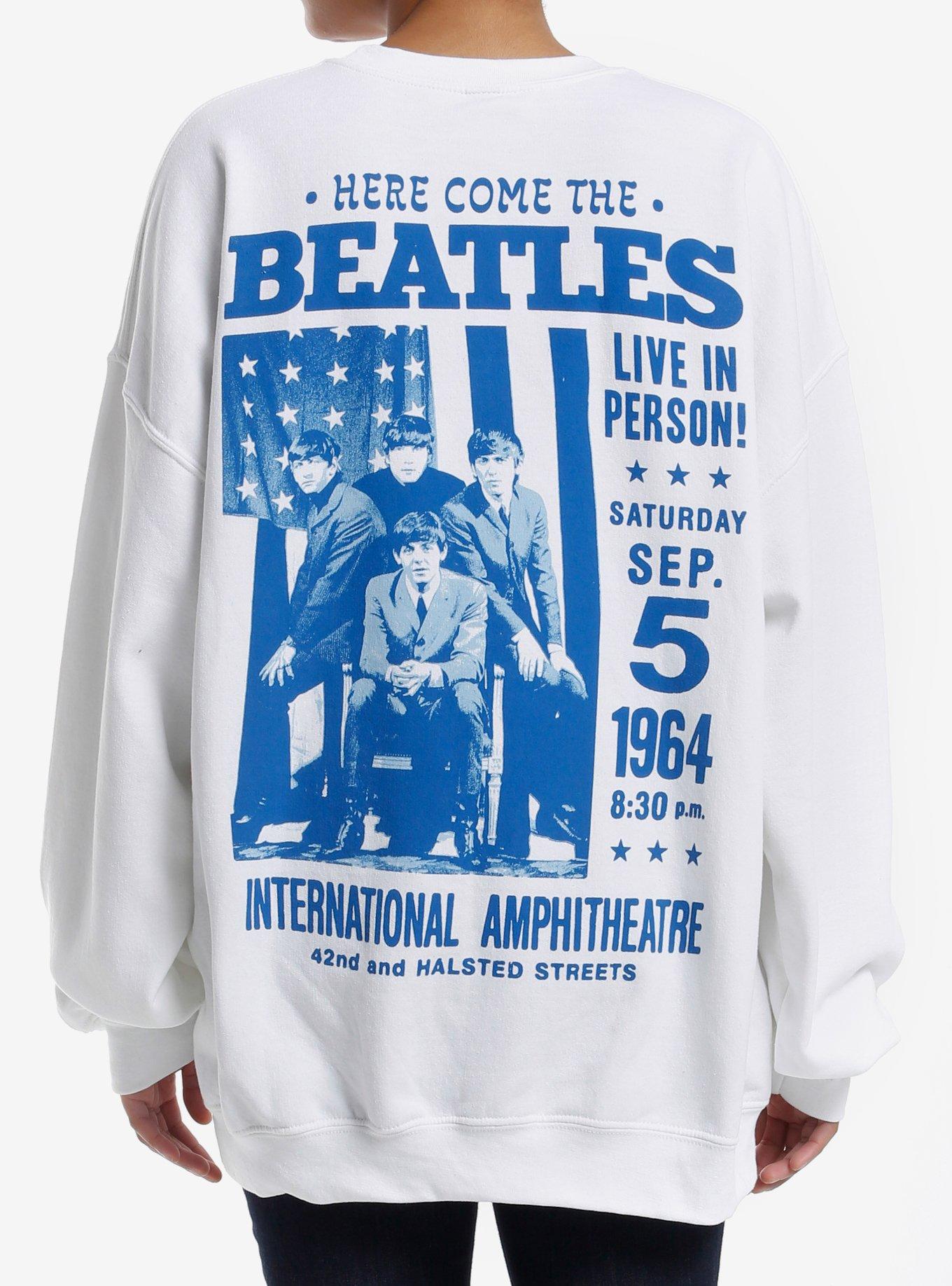 The Beatles 1964 Concert Girls Oversized Sweatshirt, BRIGHT WHITE, alternate