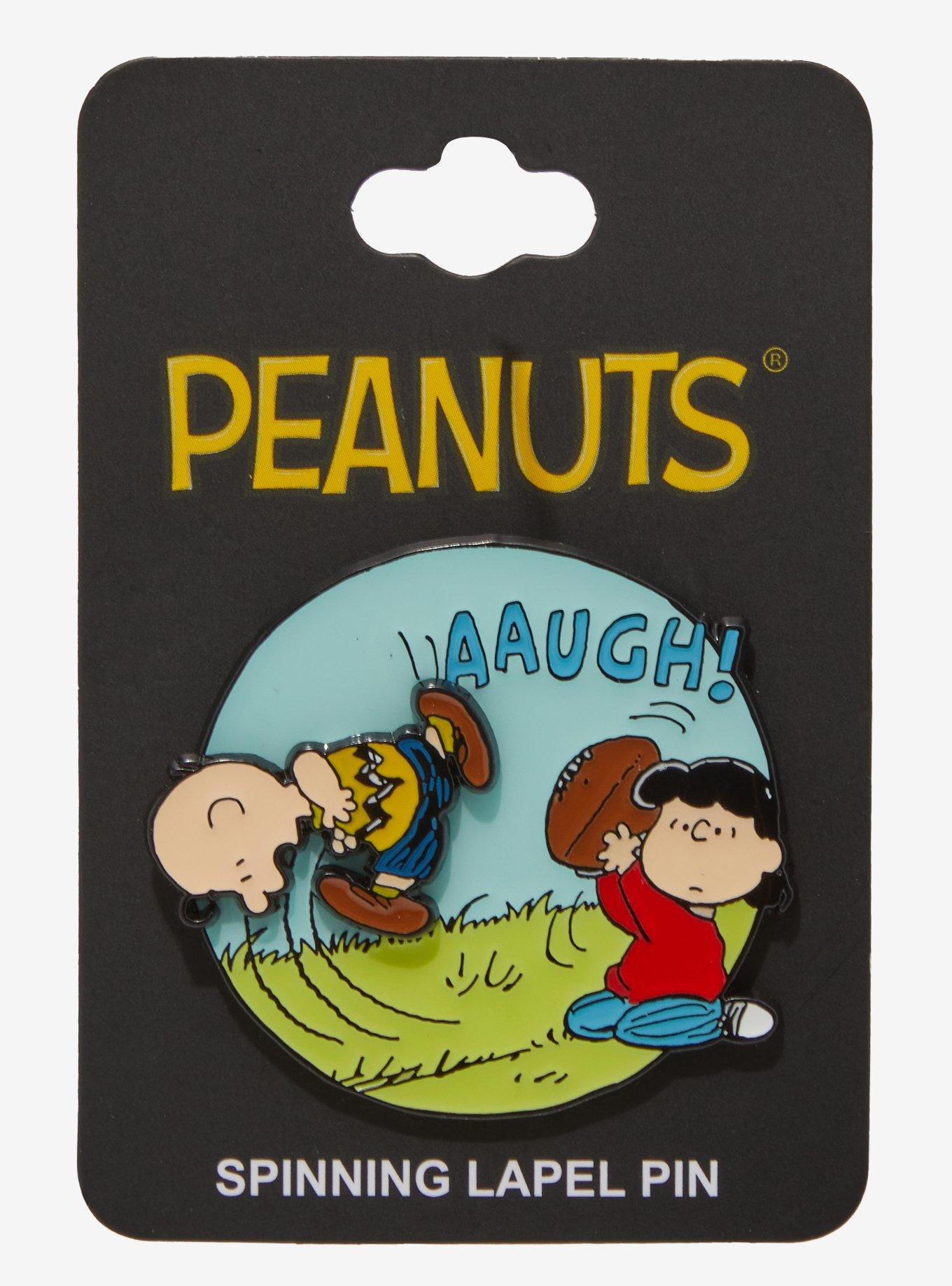 Peanuts Charlie Brown & Lucy Spinning Enamel Pin — BoxLunch Exclusive, , alternate