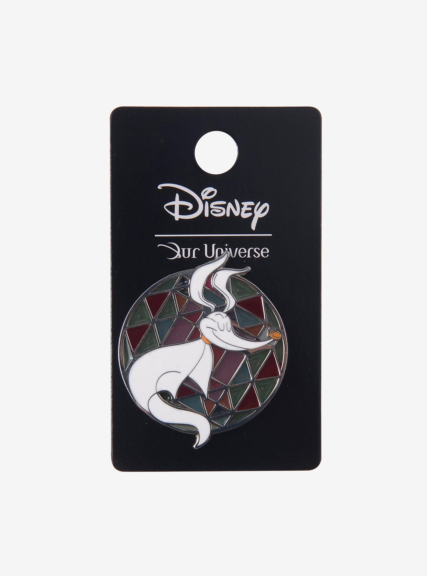 Disney The Nightmare Before Christmas Zero Stained Glass Enamel Pin &mdash; BoxLunch Exclusive, , alternate