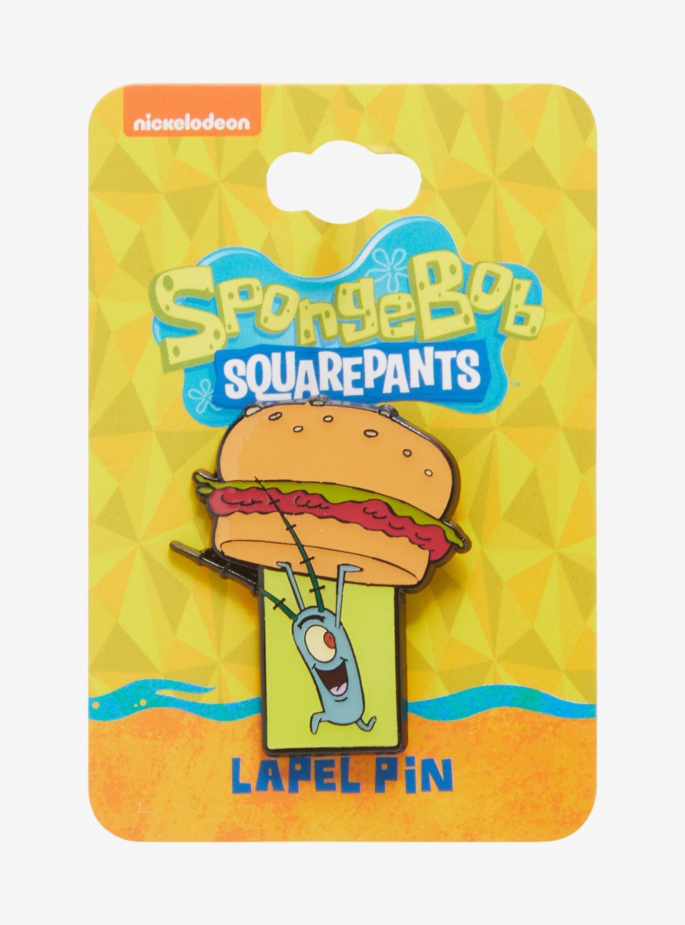 SpongeBob SquarePants Plankton Krabby Patty Enamel Pin - BoxLunch Exclusive, , hi-res