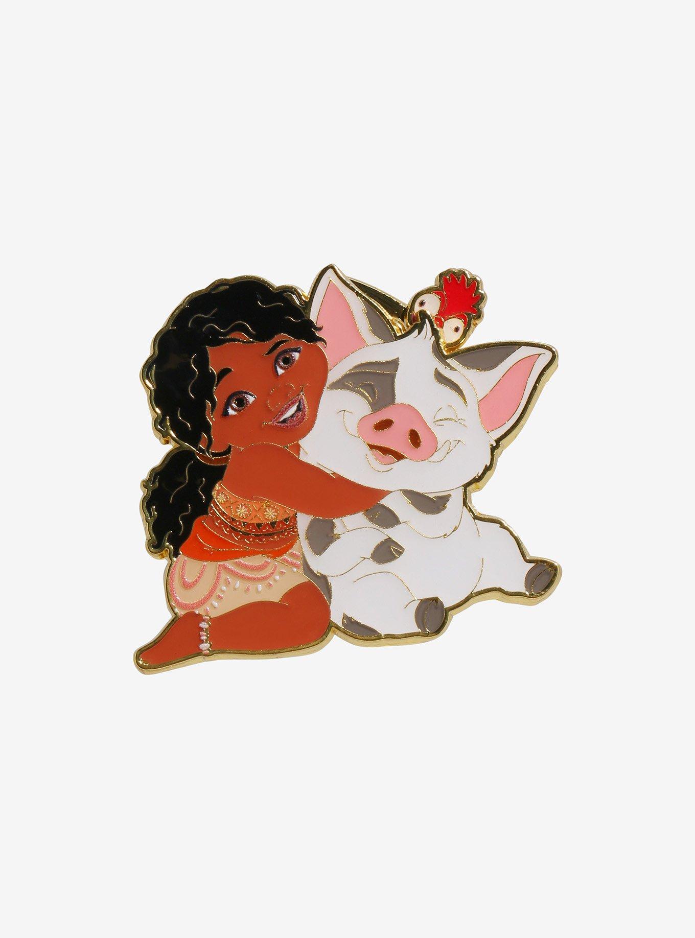 Loungefly Disney Moana 2 Simea, Pua, & Hei Hei Sliding Enamel Pin - BoxLunch Exclusive, , alternate