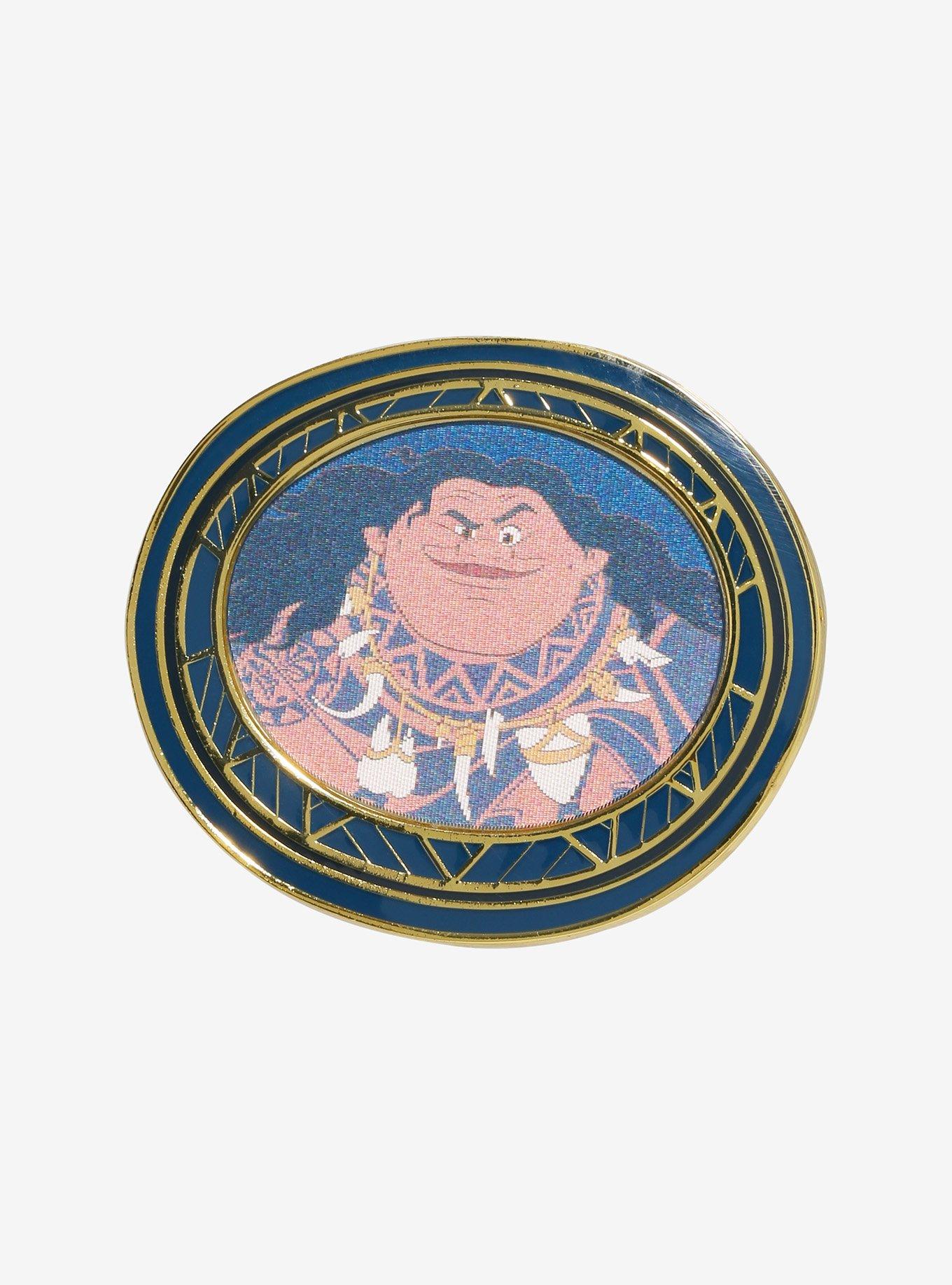 Loungefly Disney Moana 2 Maui Lenticular Portrait Enamel Pin - BoxLunch Exclusive, , alternate