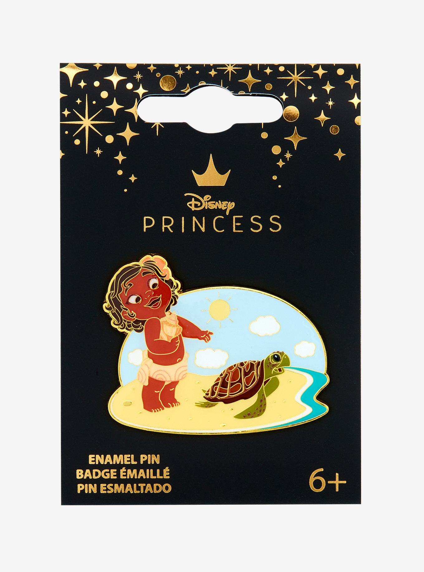 Loungefly Disney Moana Baby Moana & Turtle Enamel Pin — BoxLunch Exclusive, , alternate