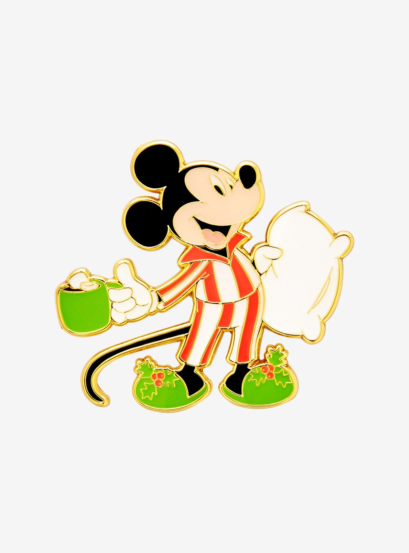 Loungefly Disney Mickey Mouse Holiday Pajamas Enamel Pin - BoxLunch Exclusive, , alternate