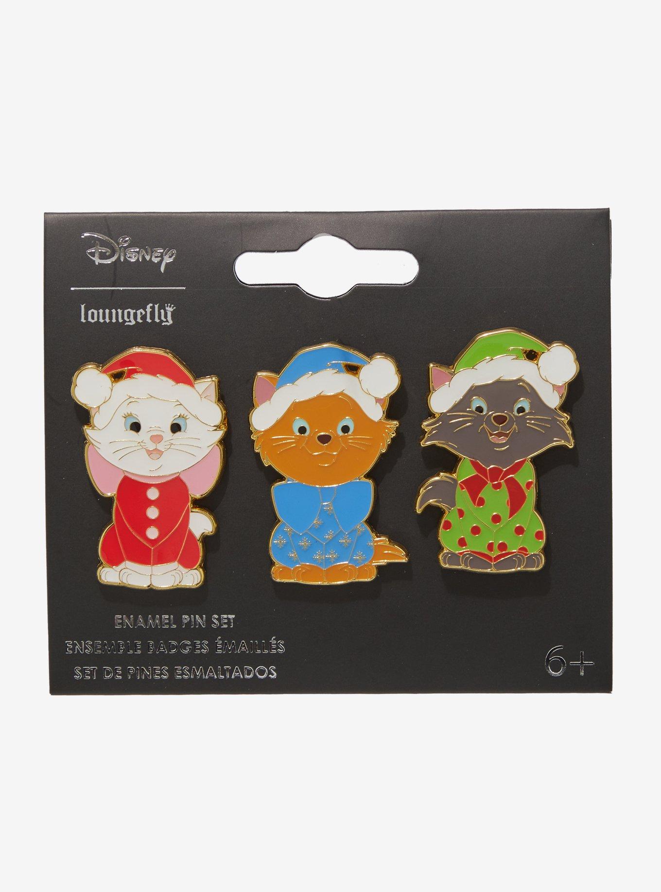 Loungefly Disney the Aristocats Kittens Holiday Pajamas Enamel Pin Set - BoxLunch Exclusive, , alternate