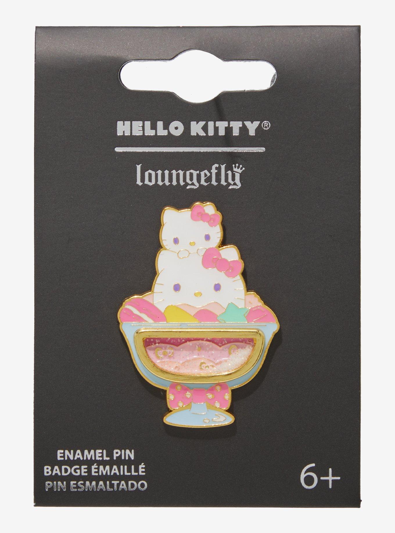 Loungefly Sanrio Hello Kitty Ice Cream Sundae Glitter Enamel Pin — BoxLunch Exclusive, , alternate