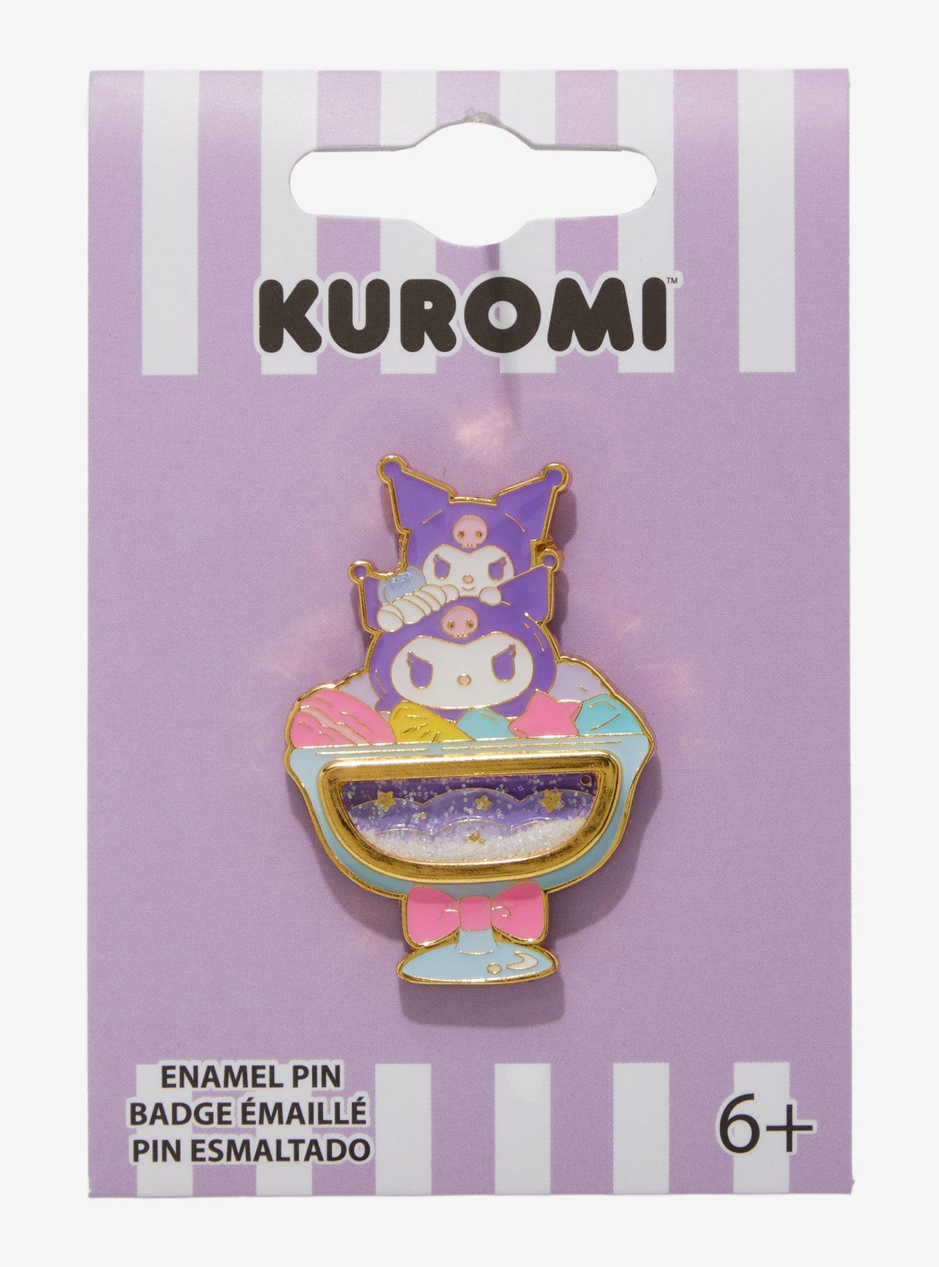 Loungefly Sanrio Kuromi Ice Cream Sundae Glitter Enamel Pin — BoxLunch Exclusive, , alternate