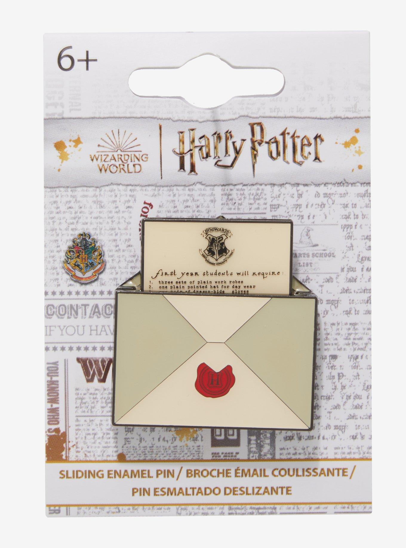 Loungefly Harry Potter Hogwarts Acceptance Letter Sliding Enamel Pin — BoxLunch Exclusive, , alternate