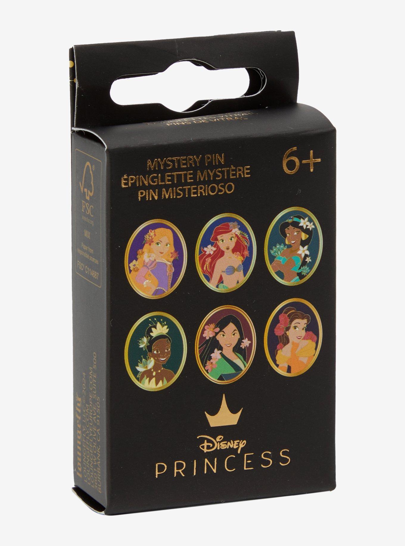 Loungefly Disney Princesses Floral Portraits Blind Box Enamel Pin - BoxLunch Exclusive, , hi-res