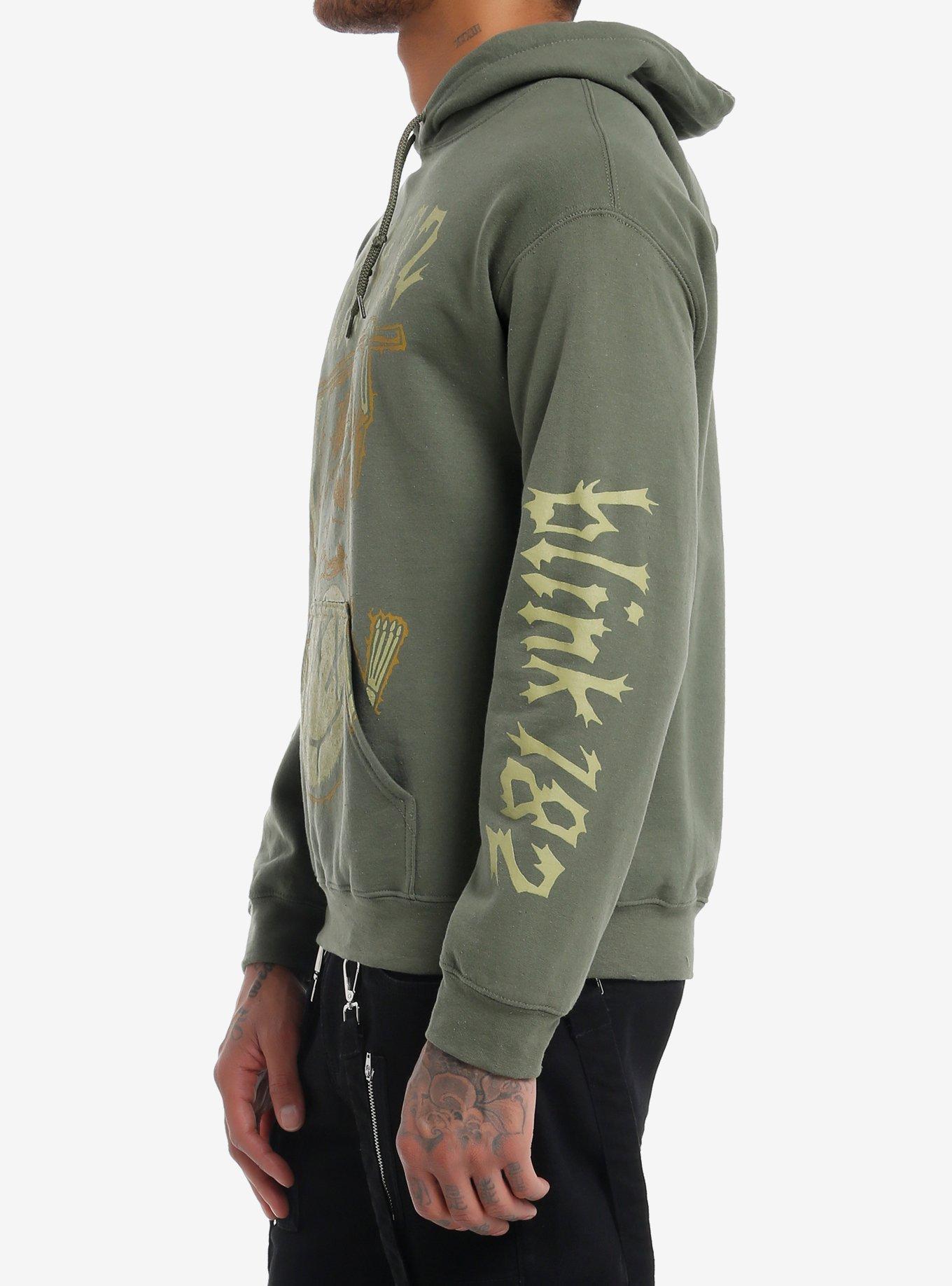 Blink-182 Reaper Hoodie, MILITARY GREEN, alternate