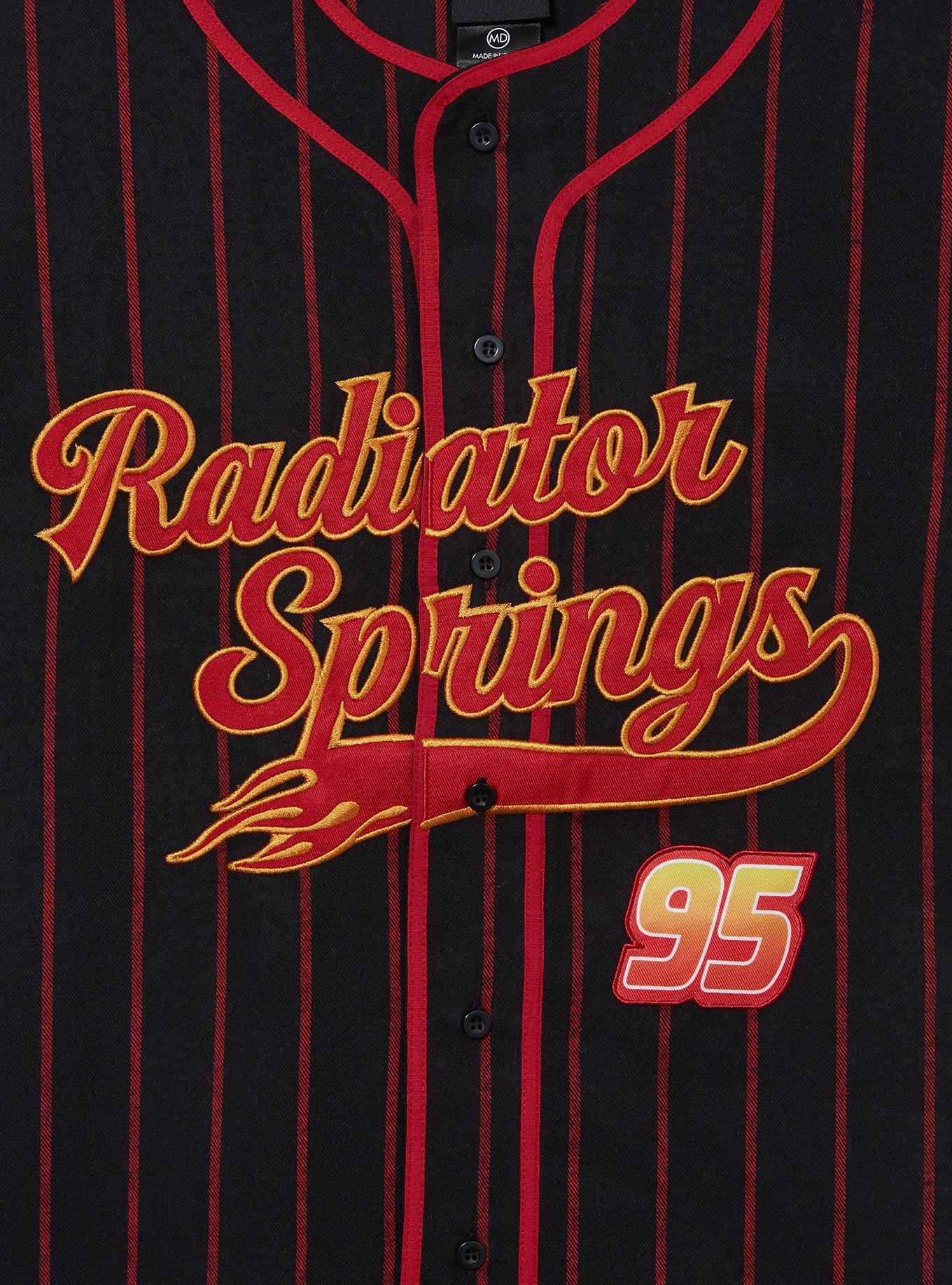 Disney Pixar Cars Radiator Springs Baseball Jersey - BoxLunch Exclusive, STRIPE - RED, alternate