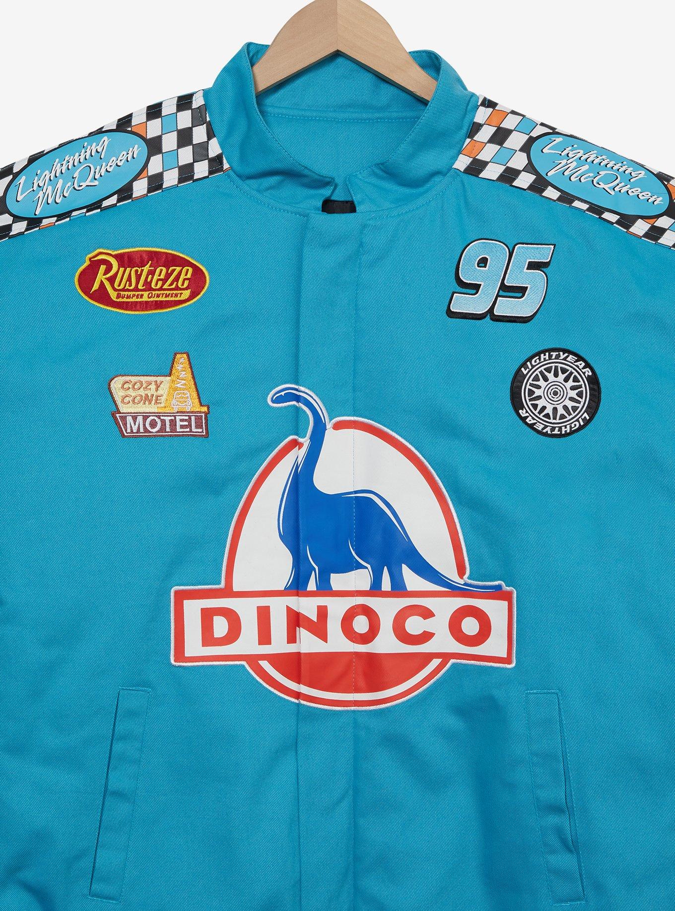 Disney Pixar Cars Lightning McQueen Dinoco Racing Jacket - BoxLunch Online Exclusive, BLACK  AQUA, alternate