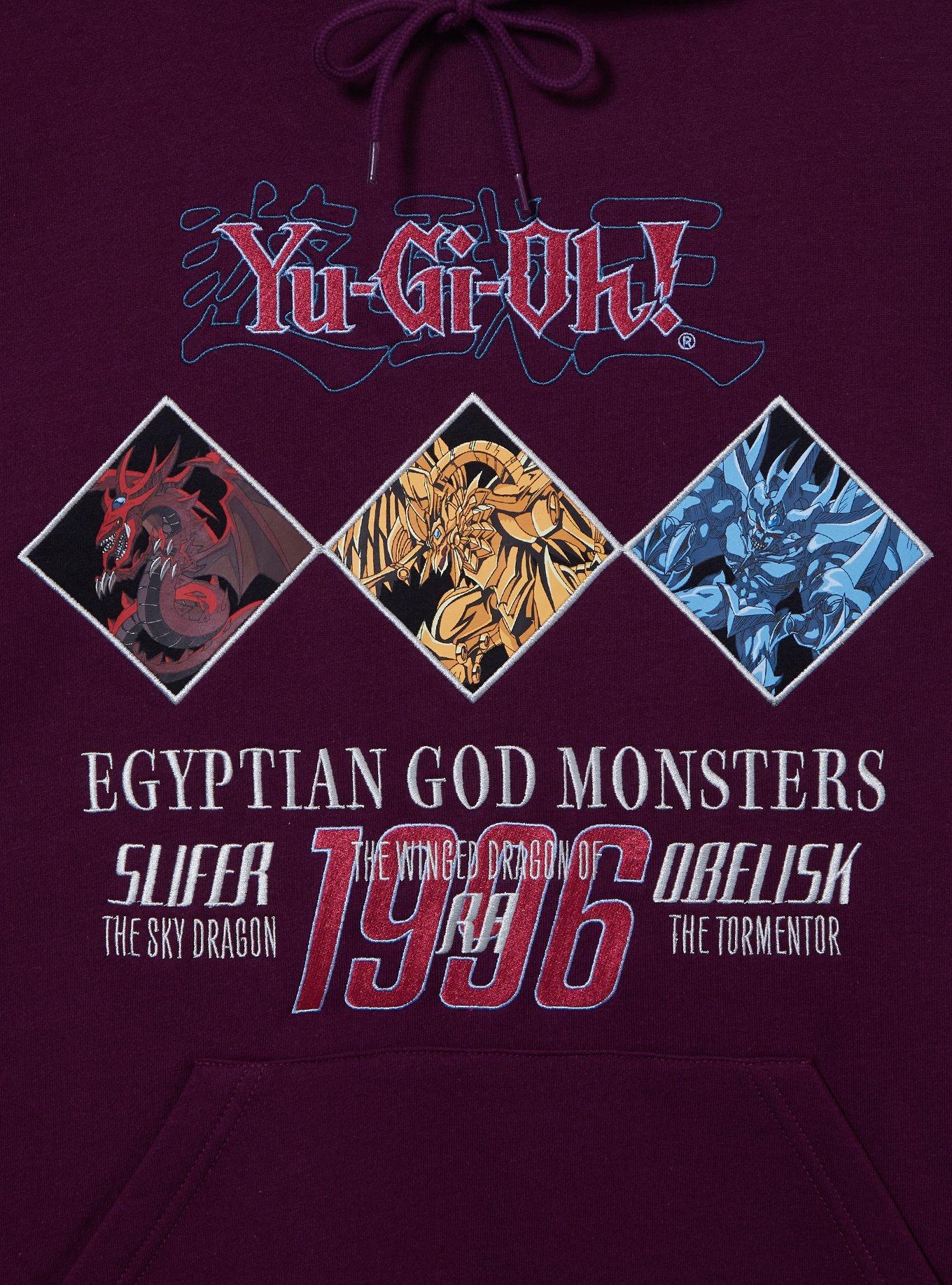 Yu-Gi-Oh! Egyptian God Monsters Hoodie - BoxLunch Exclusive, BURGUNDY, alternate