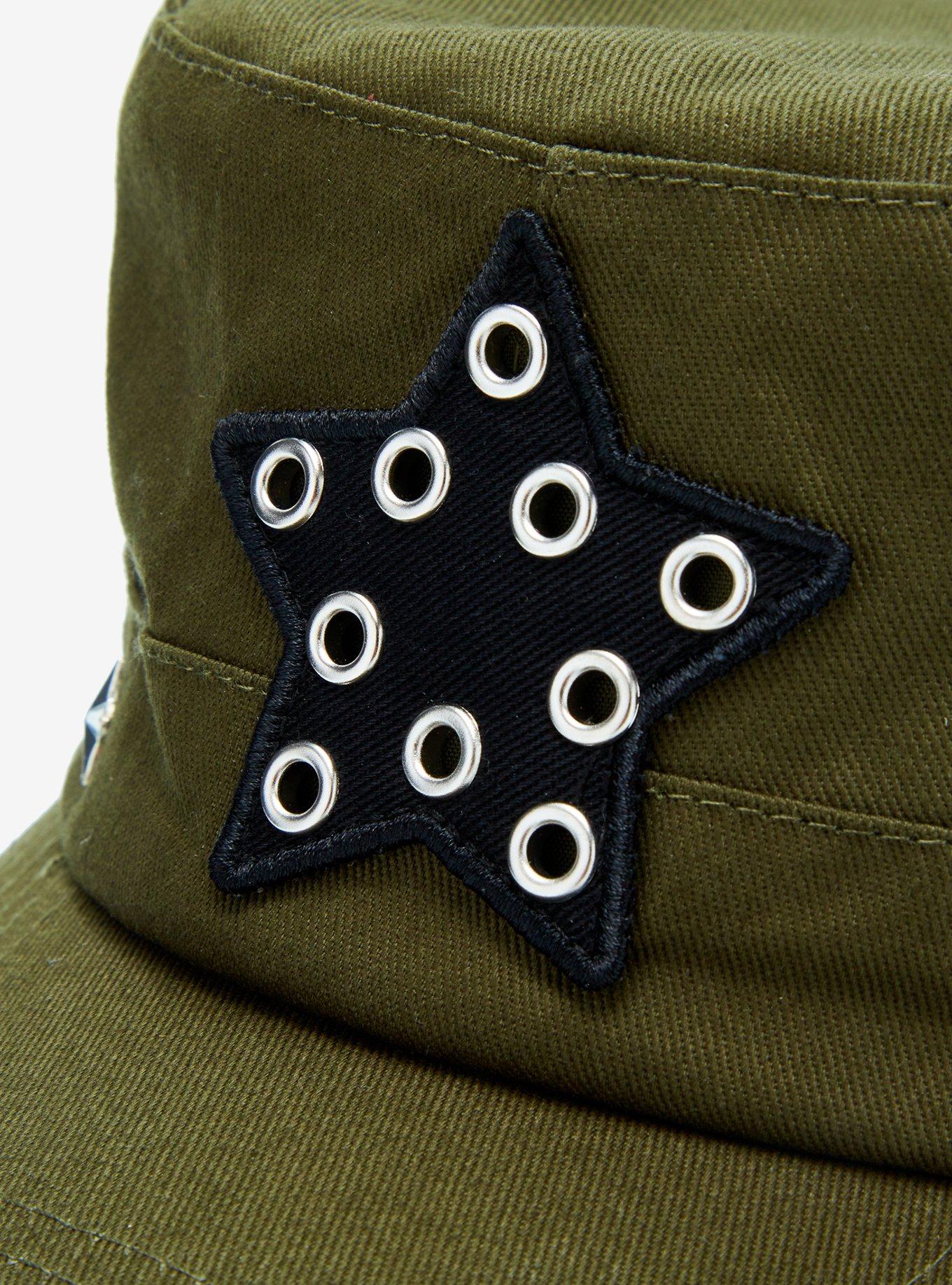Green Star Pierced Cadet Hat, , hi-res