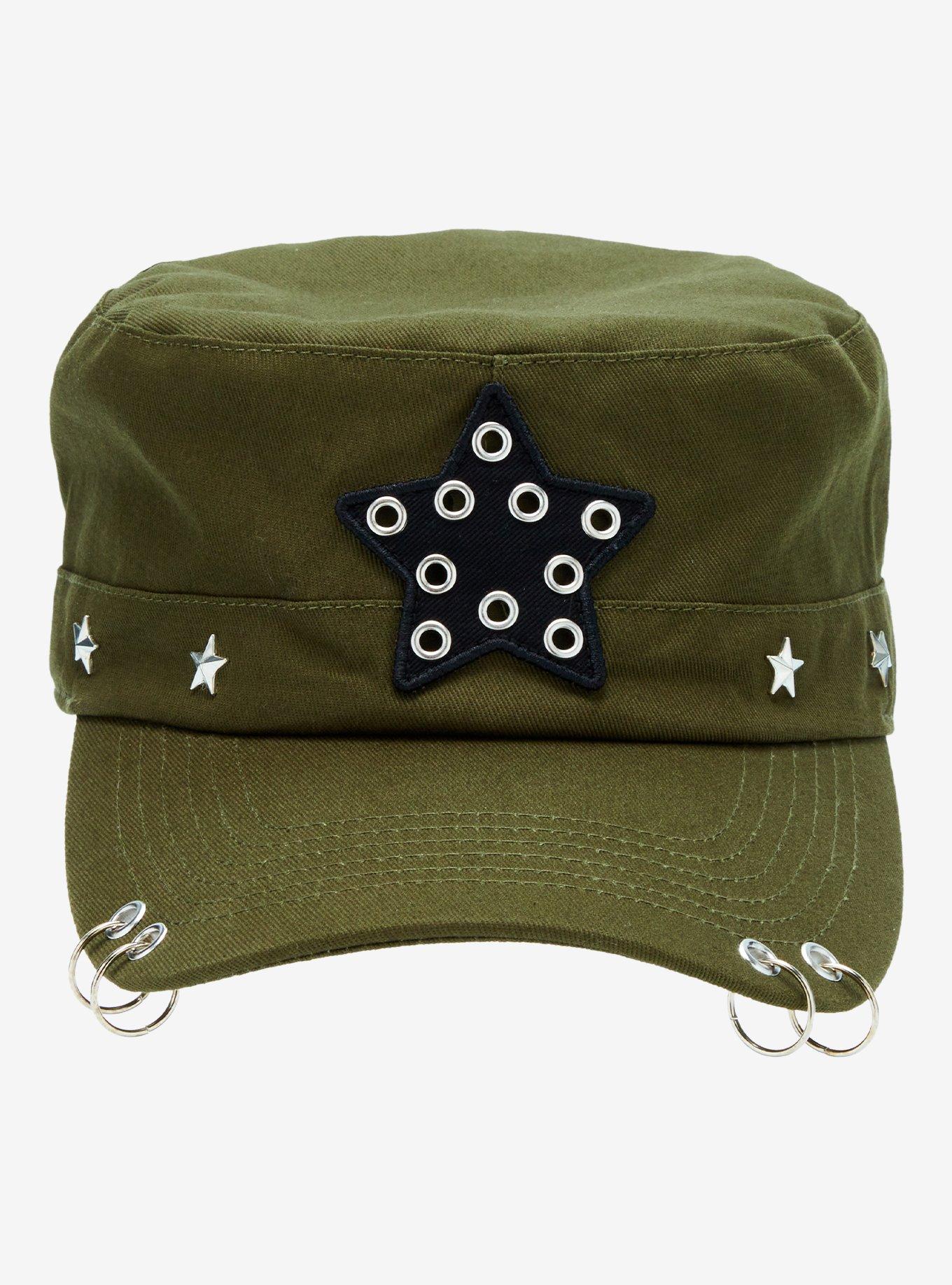 Green Star Pierced Cadet Hat, , alternate