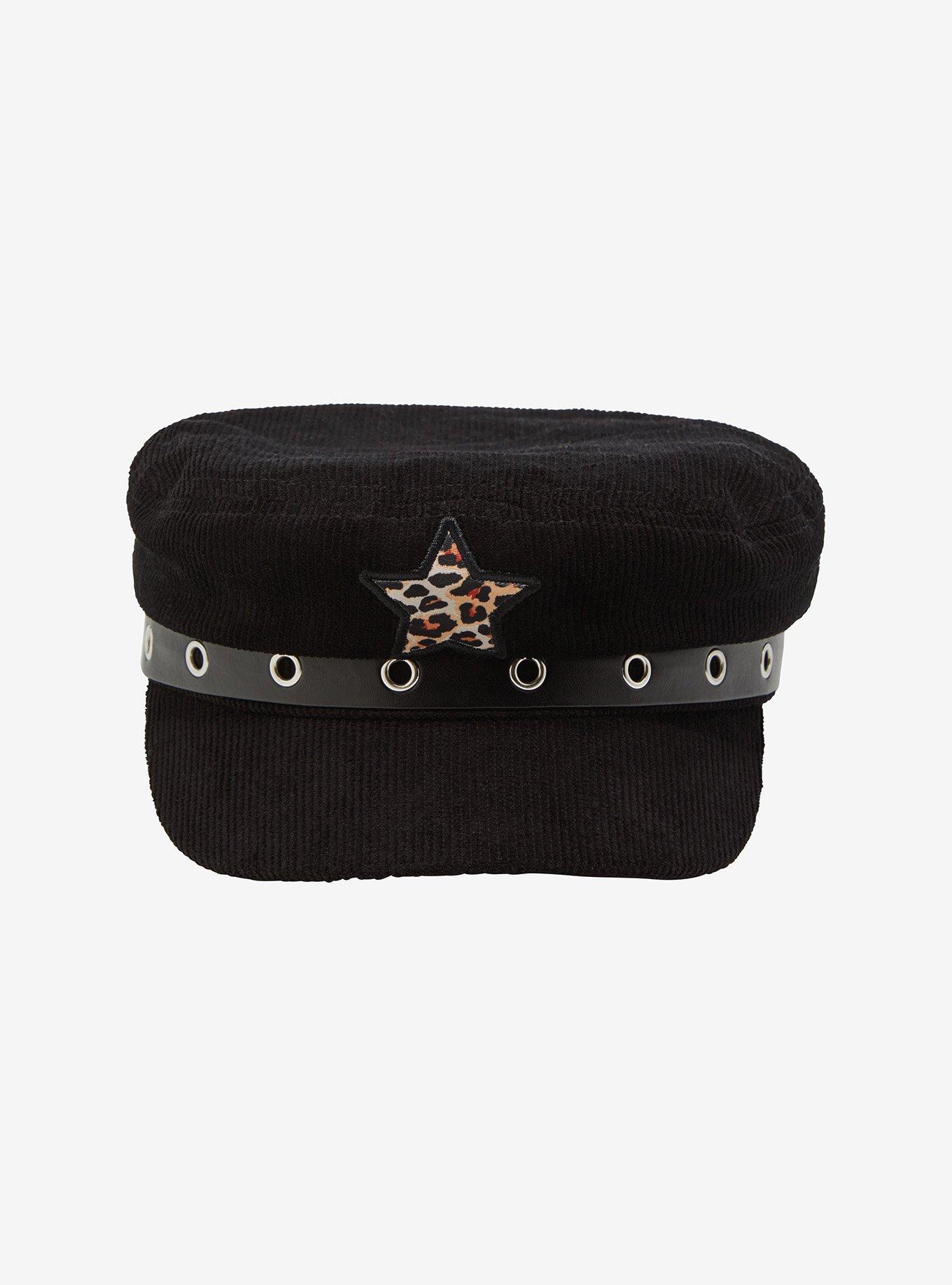 Leopard Star Cabbie Hat, , hi-res