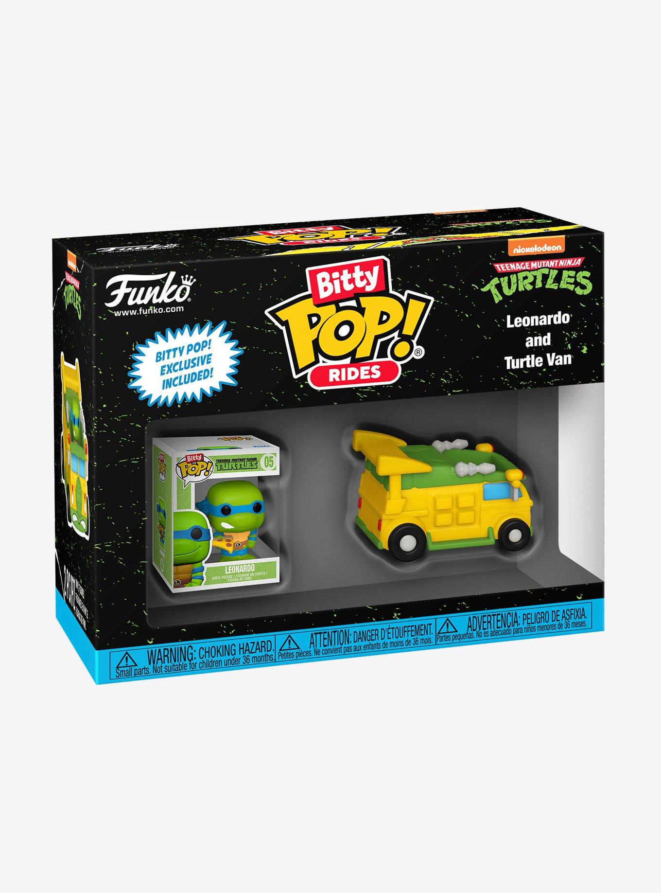 Funko Teenage Mutant Ninja Turtles Bitty Pop! Rides Leonardo And Turtle Van Vinyl Figure, , alternate