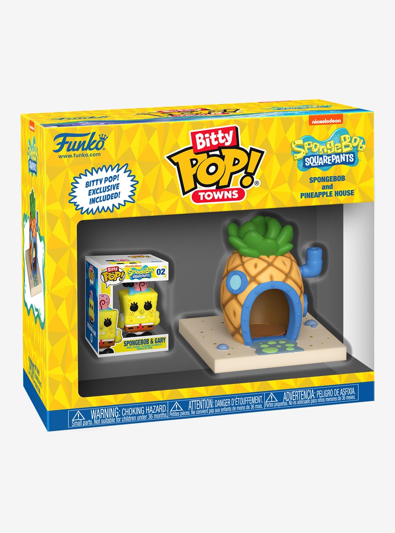 Funko SpongeBob SquarePants Bitty Pop! Towns SpongeBob And Pineapple House Vinyl Figure, , alternate