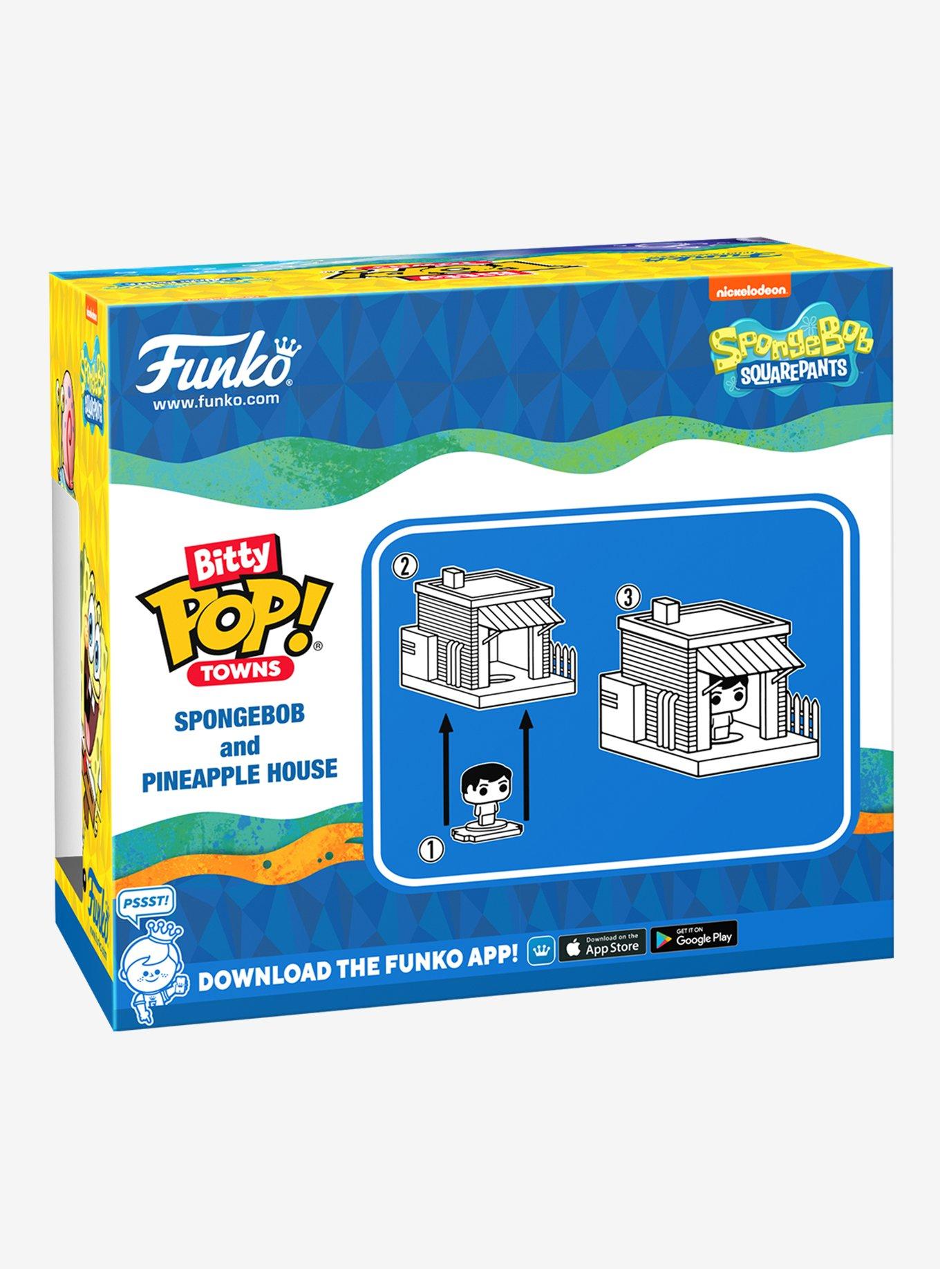 Funko SpongeBob SquarePants Bitty Pop! Towns SpongeBob And Pineapple House Vinyl Figure, , alternate