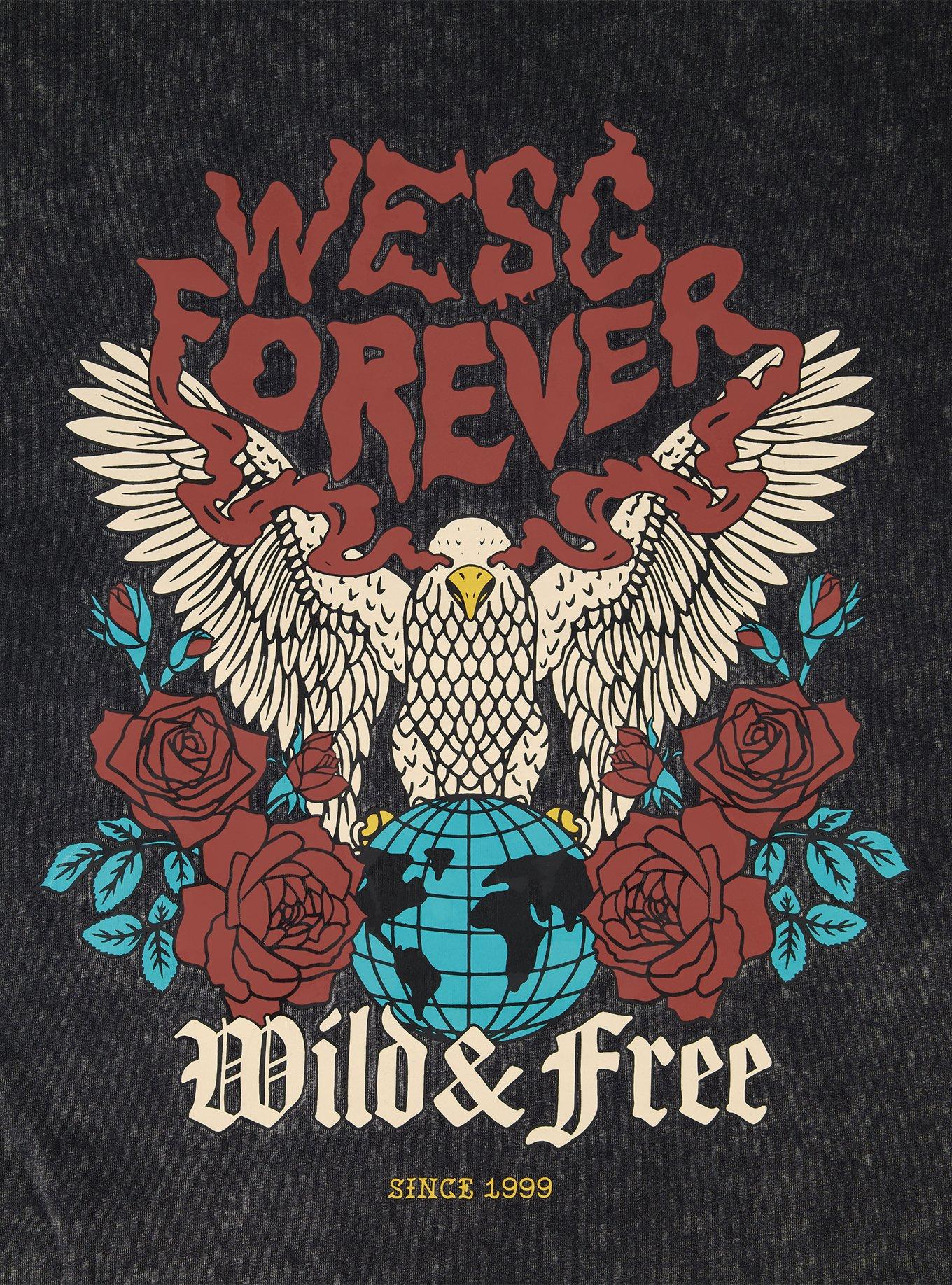 WeSC Mason Forever Short Sleeve Enzyme Washed Tee, GREY, alternate