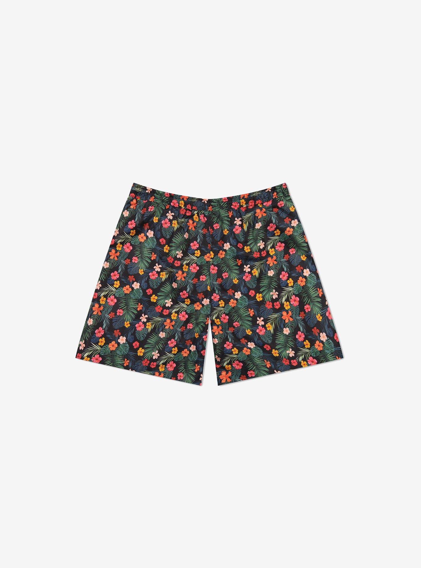 WeSC Zack Swim Trunk Monstera Flowers, , hi-res