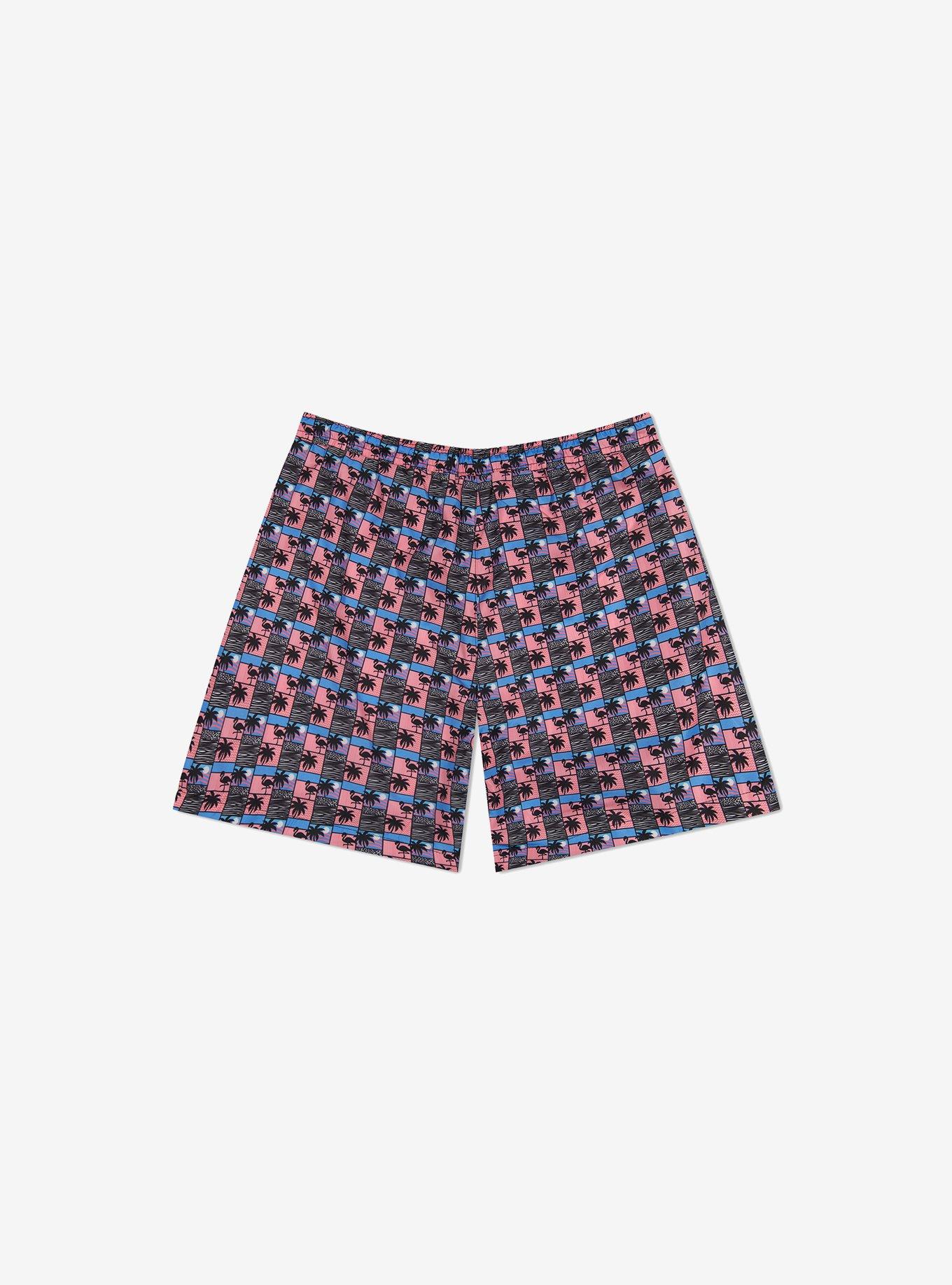 WeSC Zack Swim Trunk Paradise Lost Scenery AOP, , hi-res