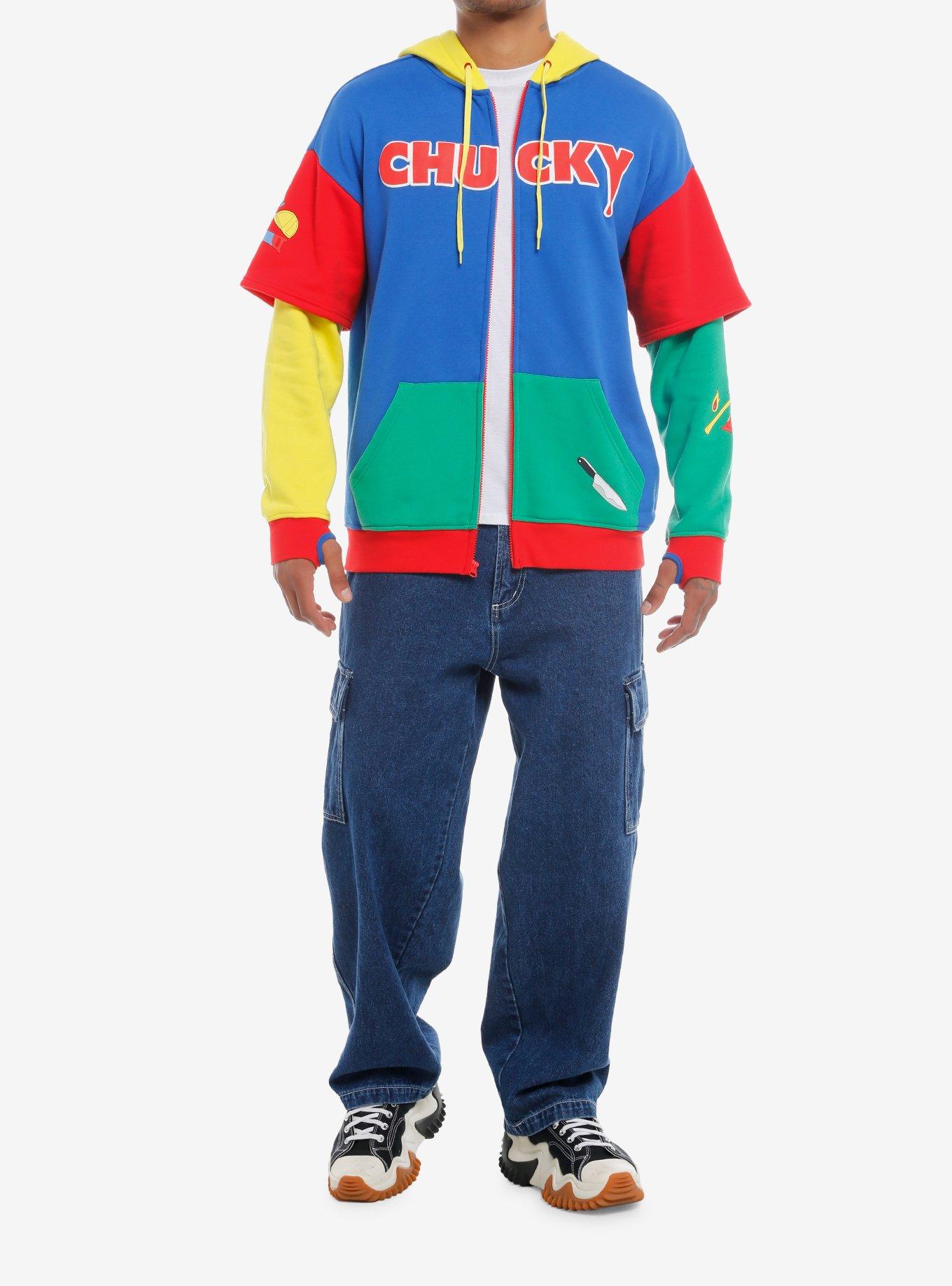 Chucky Color-Block Twofer Hoodie, MULTI, alternate