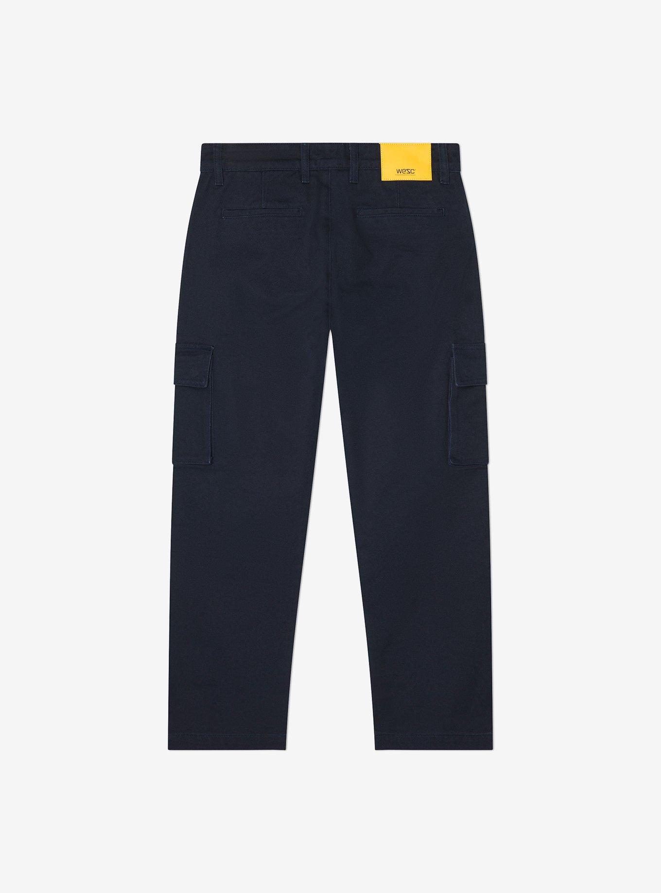 WeSC Relax Fit Cargo Pants Navy, , hi-res