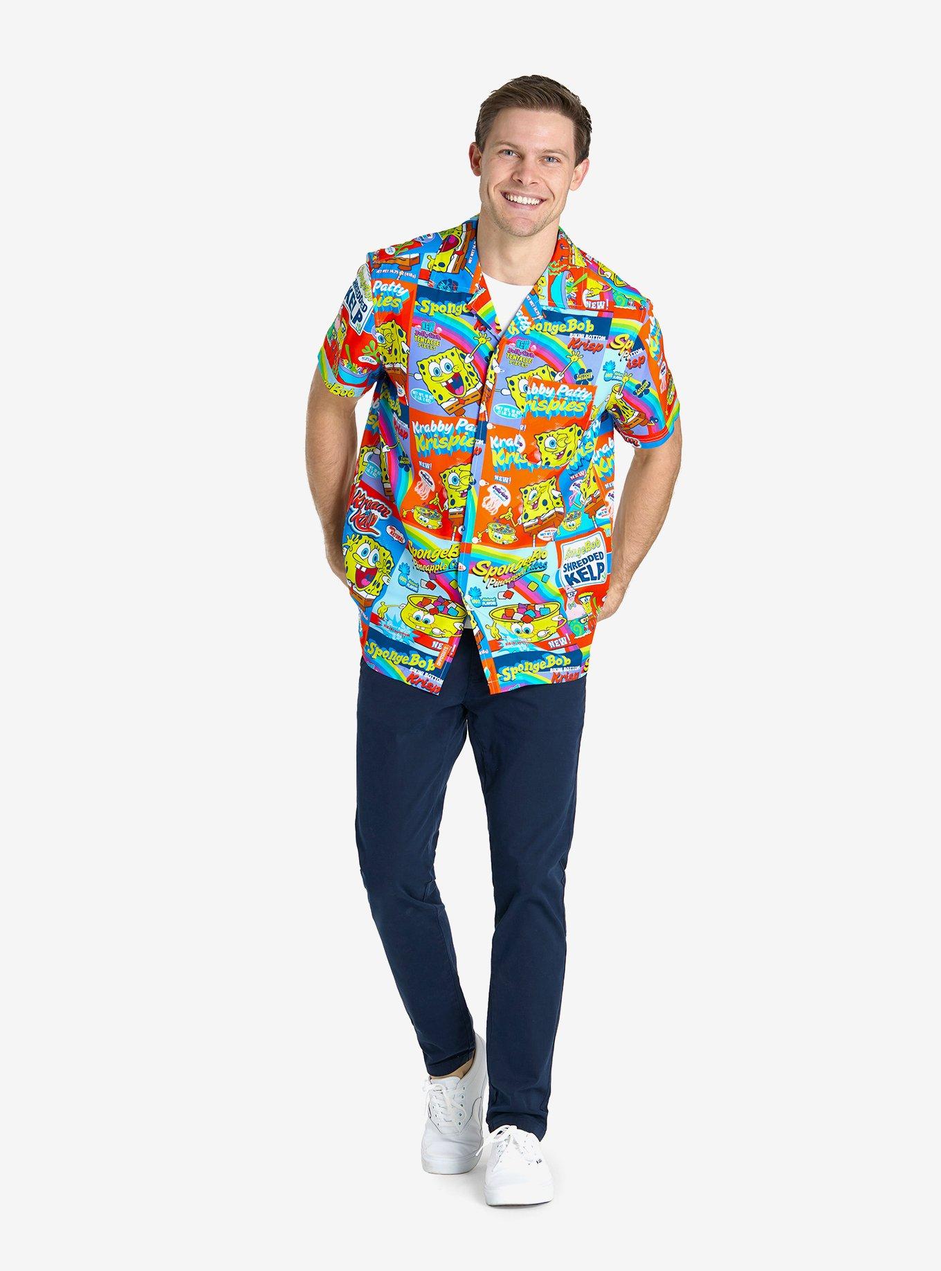 SpongeBob SquarePants Breakfast Button-Up Shirt, , hi-res