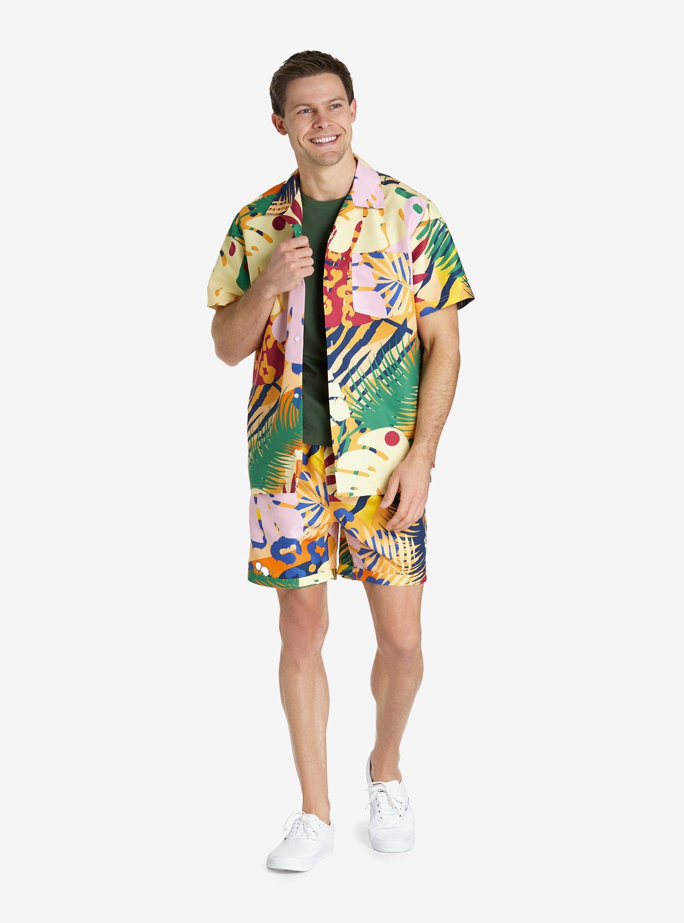 Tropic Thrill Button-Up Shirt and Short Set, , hi-res