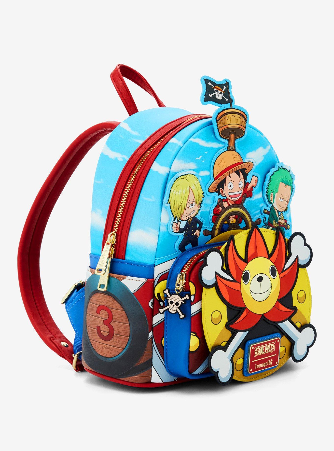 Loungefly One Piece Chibi Trio Thousand Sunny Mini Backpack, , hi-res