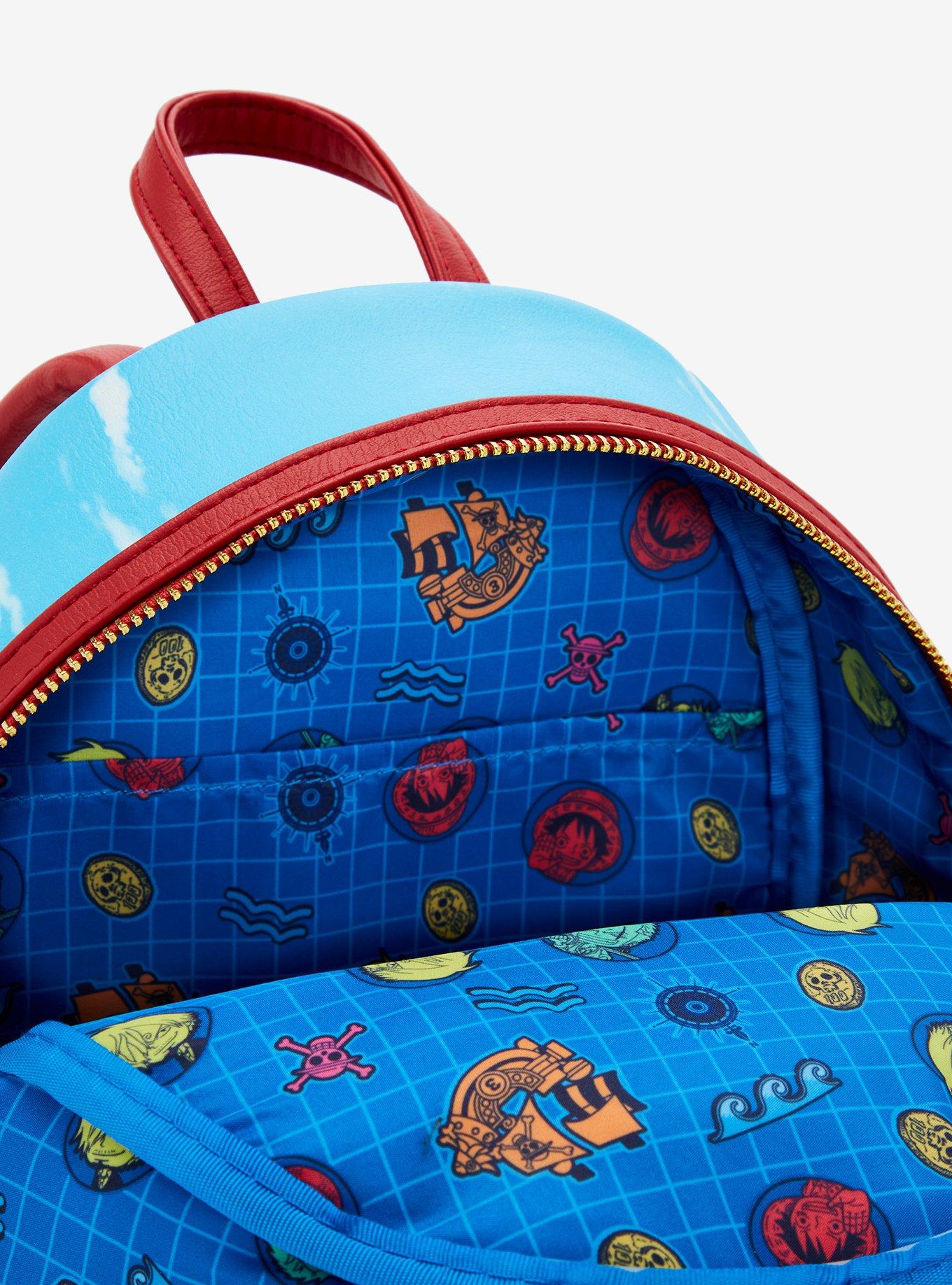 Loungefly One Piece Chibi Trio Thousand Sunny Mini Backpack, , alternate