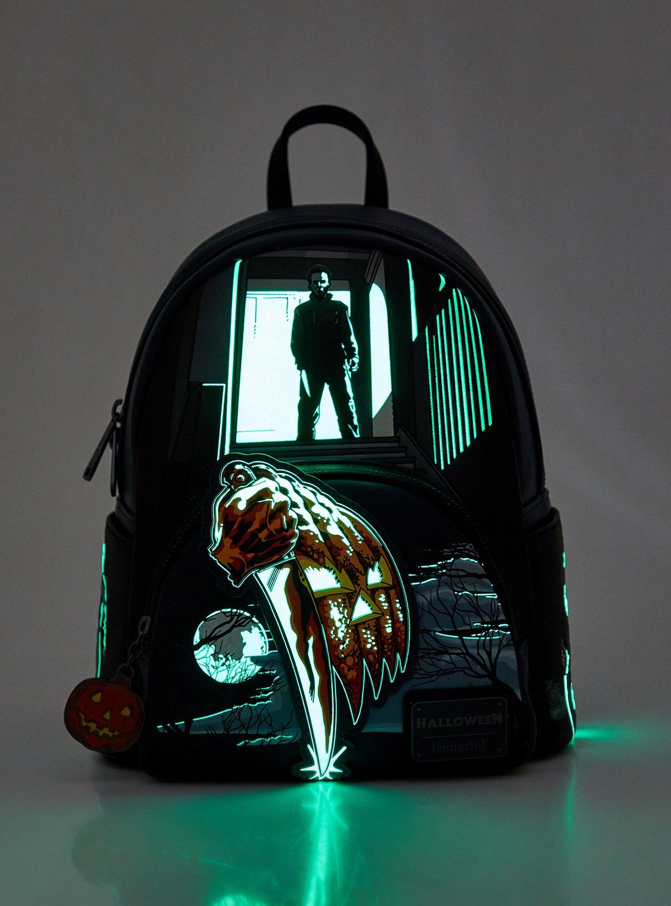 Halloween Michael Myers Glow-In-The-Dark Mini Backpack, , alternate