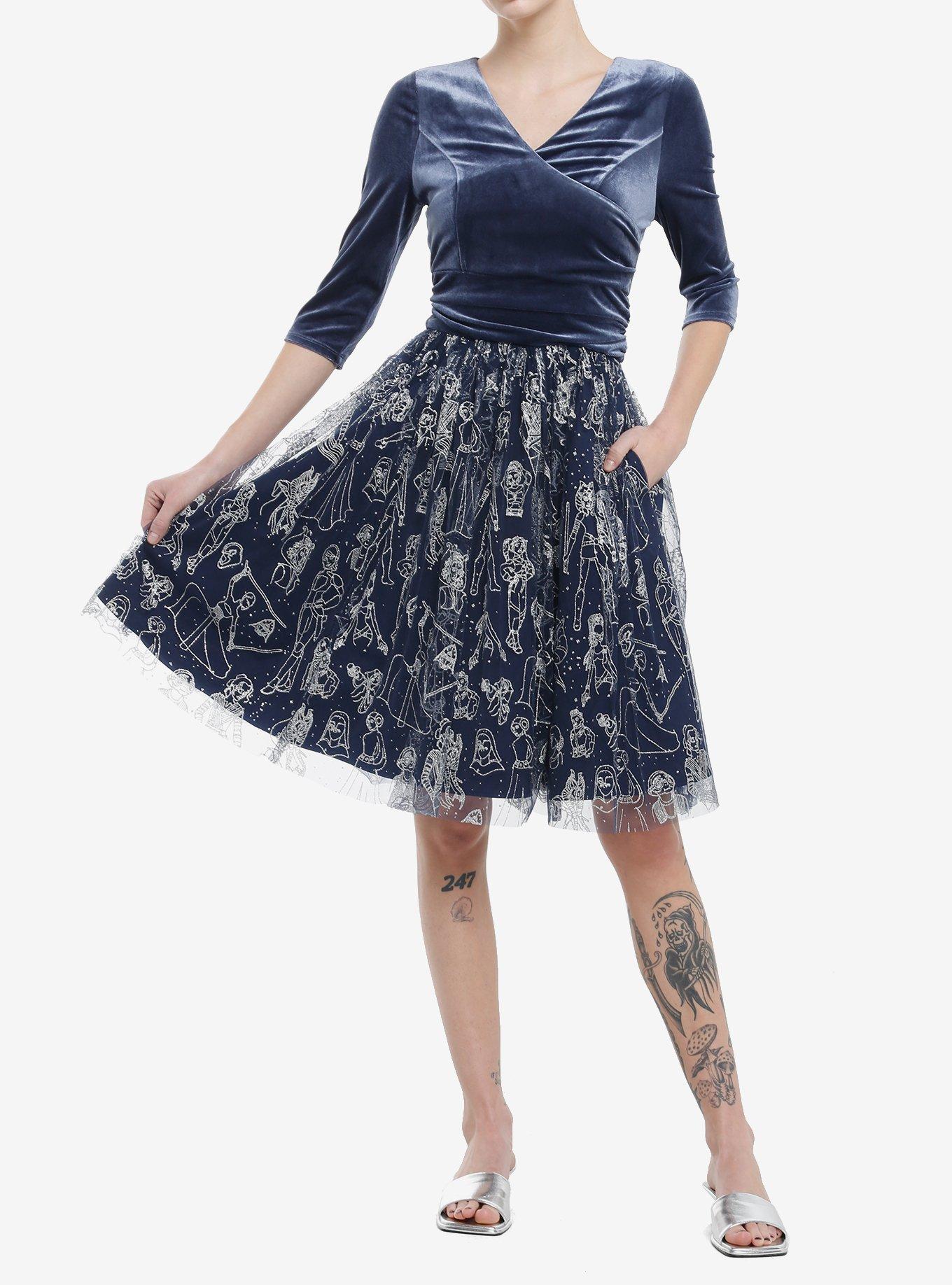 Her Universe Star Wars Women Of Star Wars Constellation Retro Dress Her Universe Exclusive, BLACK, alternate