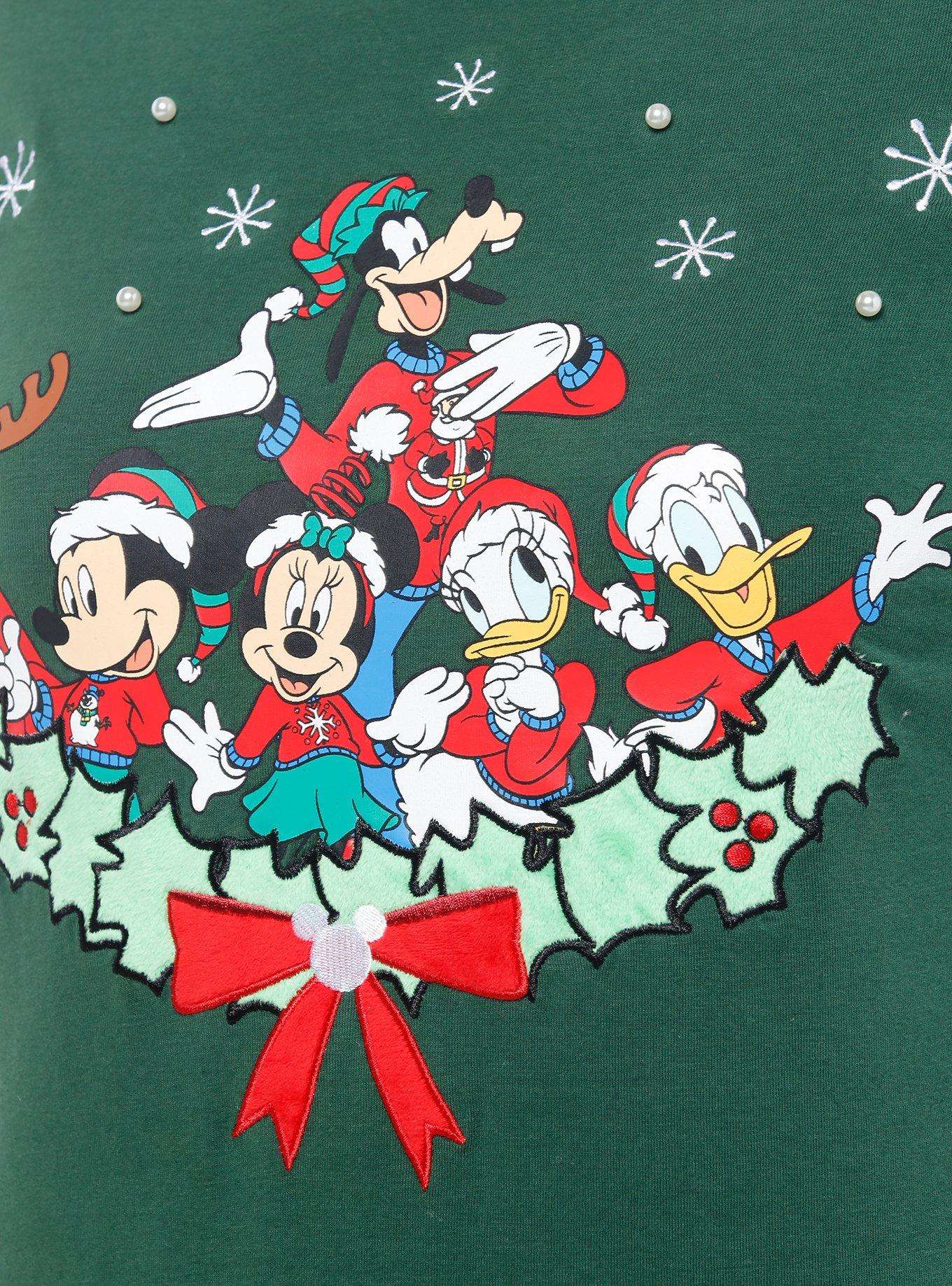 Her Universe Disney Mickey Mouse And Friends Holiday Retro Top Her Universe Exclusive, MULTI, alternate