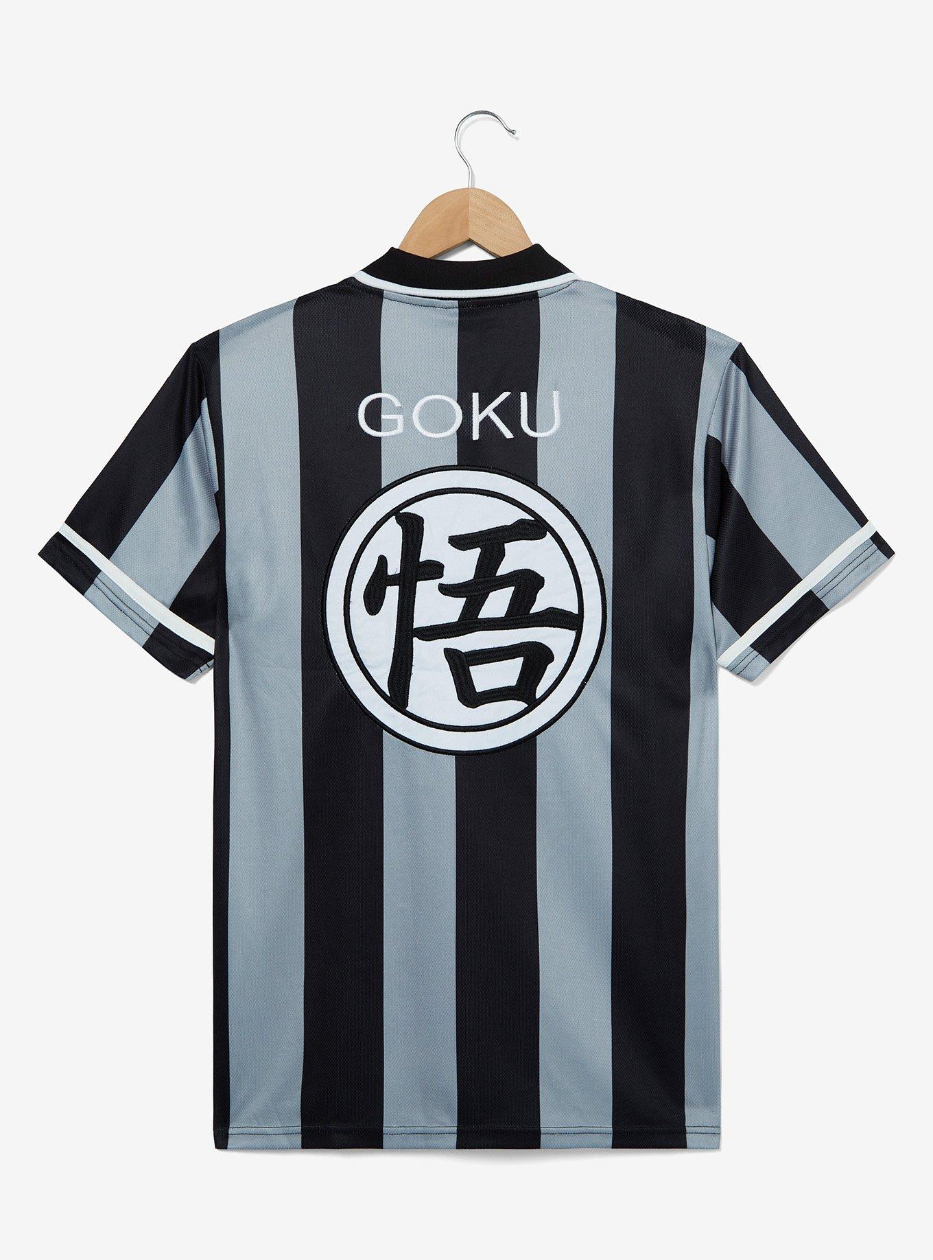 Dragon Ball Z Ultra Instinct Goku Soccer Jersey — BoxLunch Exclusive, STRIPE - GREY, alternate