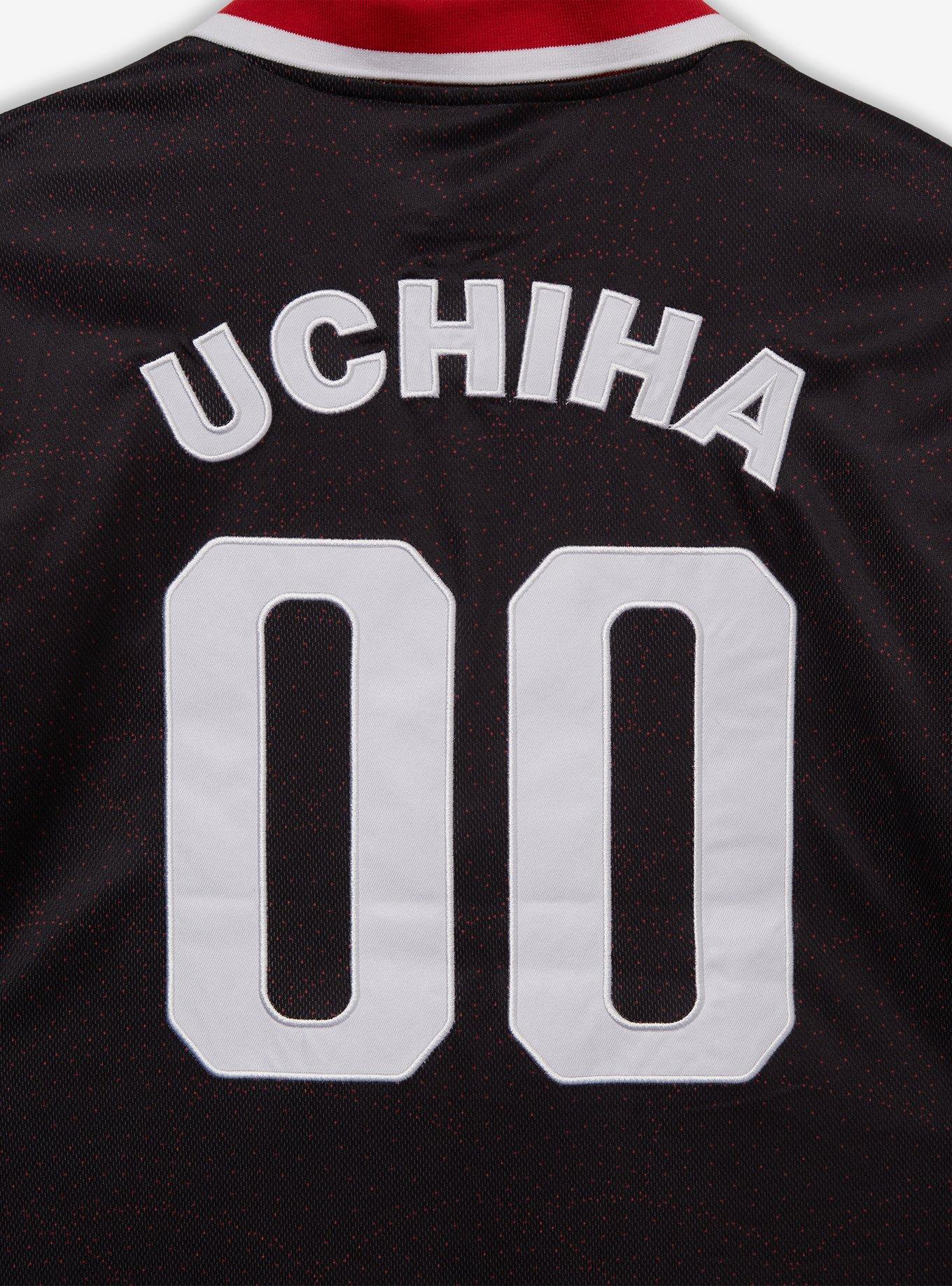 Naruto Shippuden Uchiha Clan Soccer Jersey - BoxLunch Exclusive, BLACK  BLACK RED, alternate