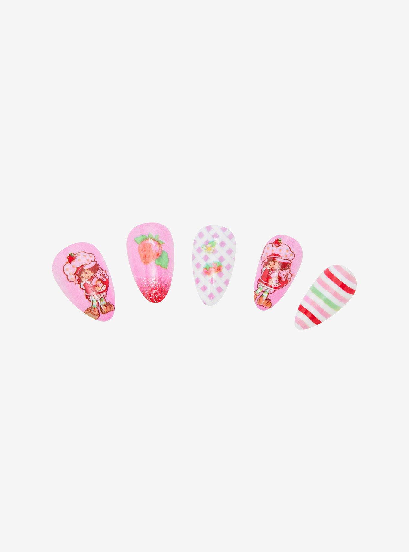 Strawberry Shortcake Faux Nail Set, , hi-res