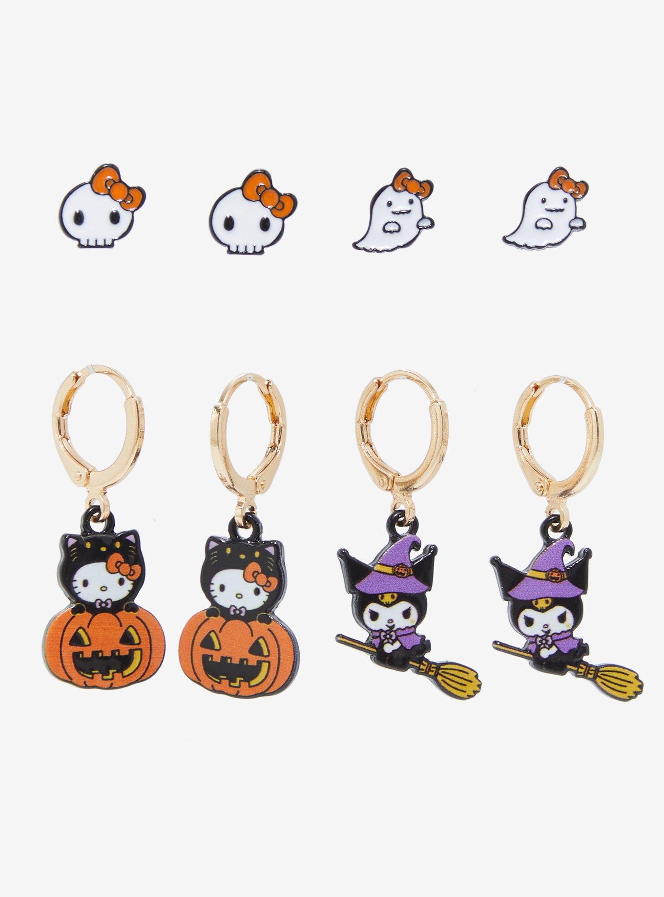 Hello Kitty Kuromi Halloween Earring Set