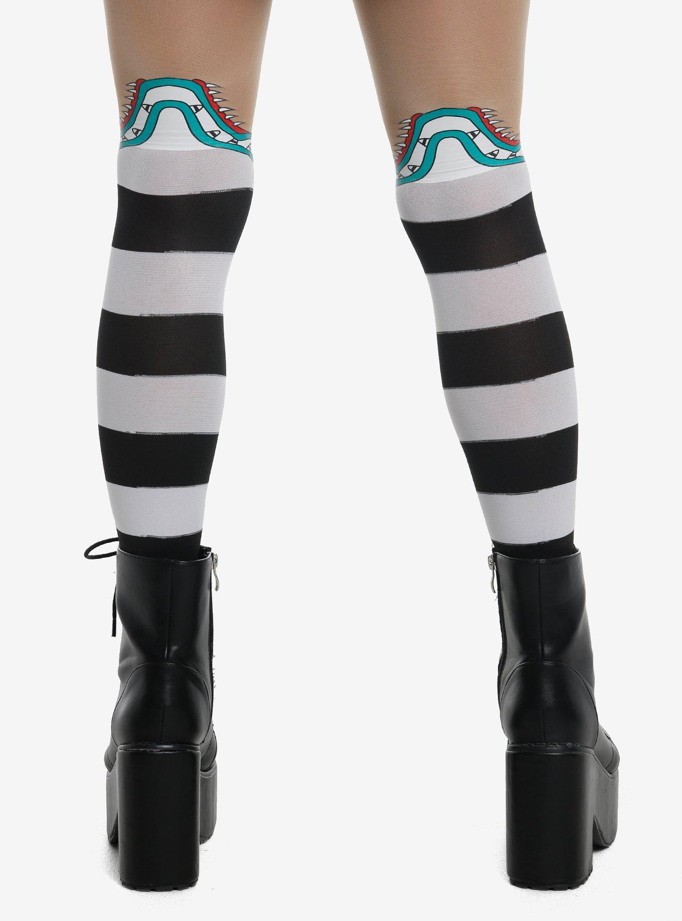 Beetlejuice Sandworm Biting Tights