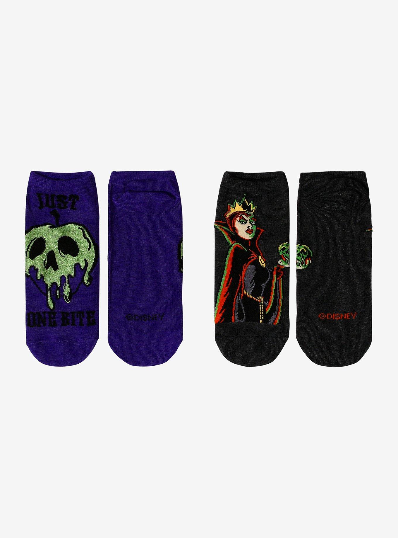 Disney Villains Evil Queen No-Show Socks 2 Pair, , hi-res