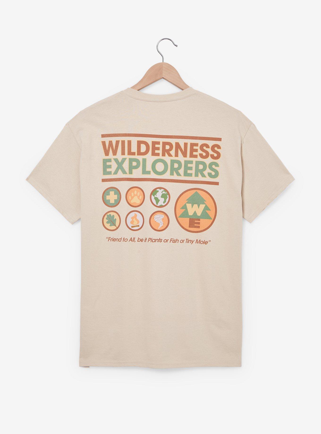 Disney Pixar Up Wilderness Explorer Badge T-Shirt — BoxLunch Exclusive, LIGHT GREY, alternate
