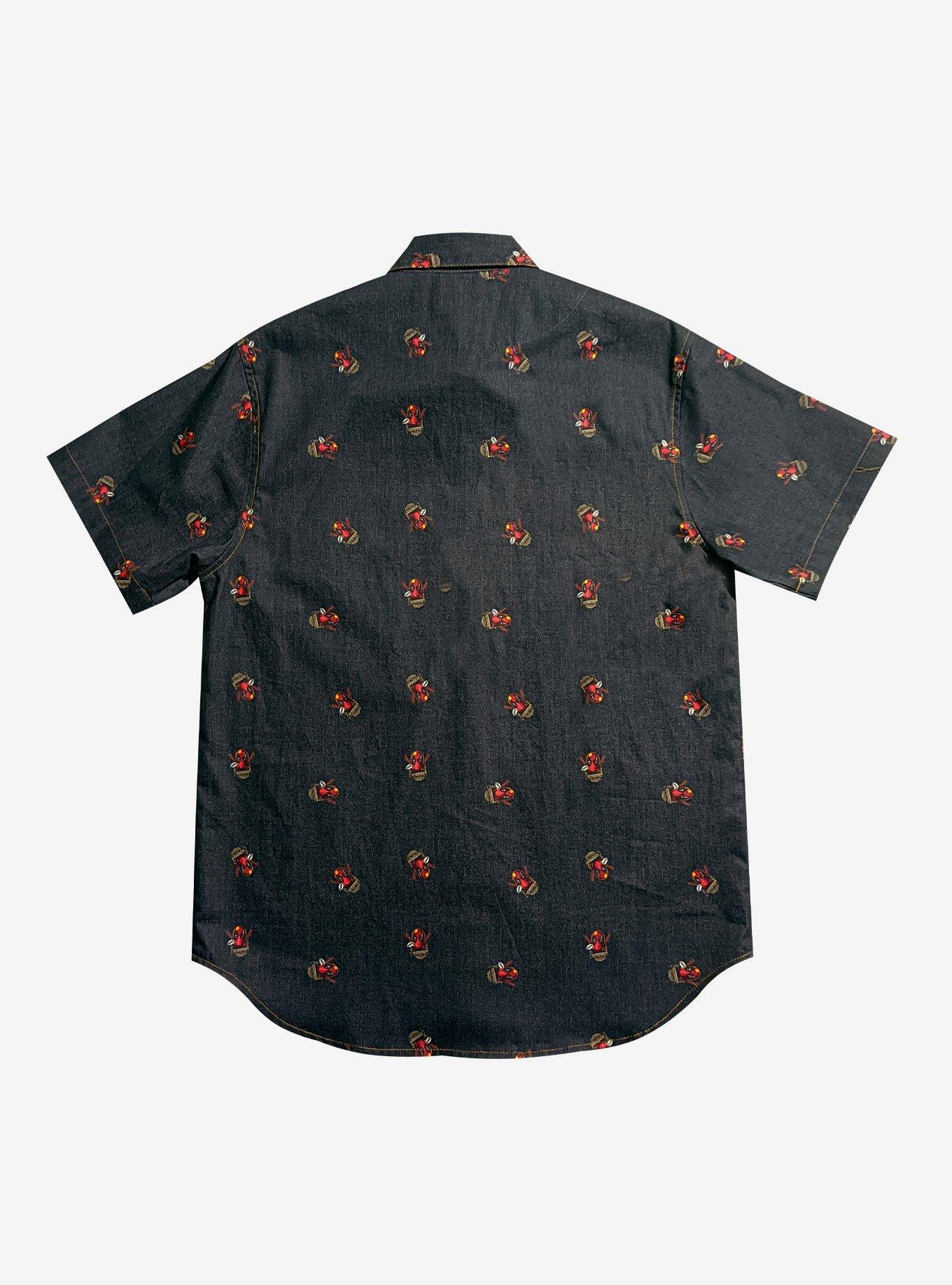 Marvel Deadpool Faces Denim T-Shirt, , hi-res