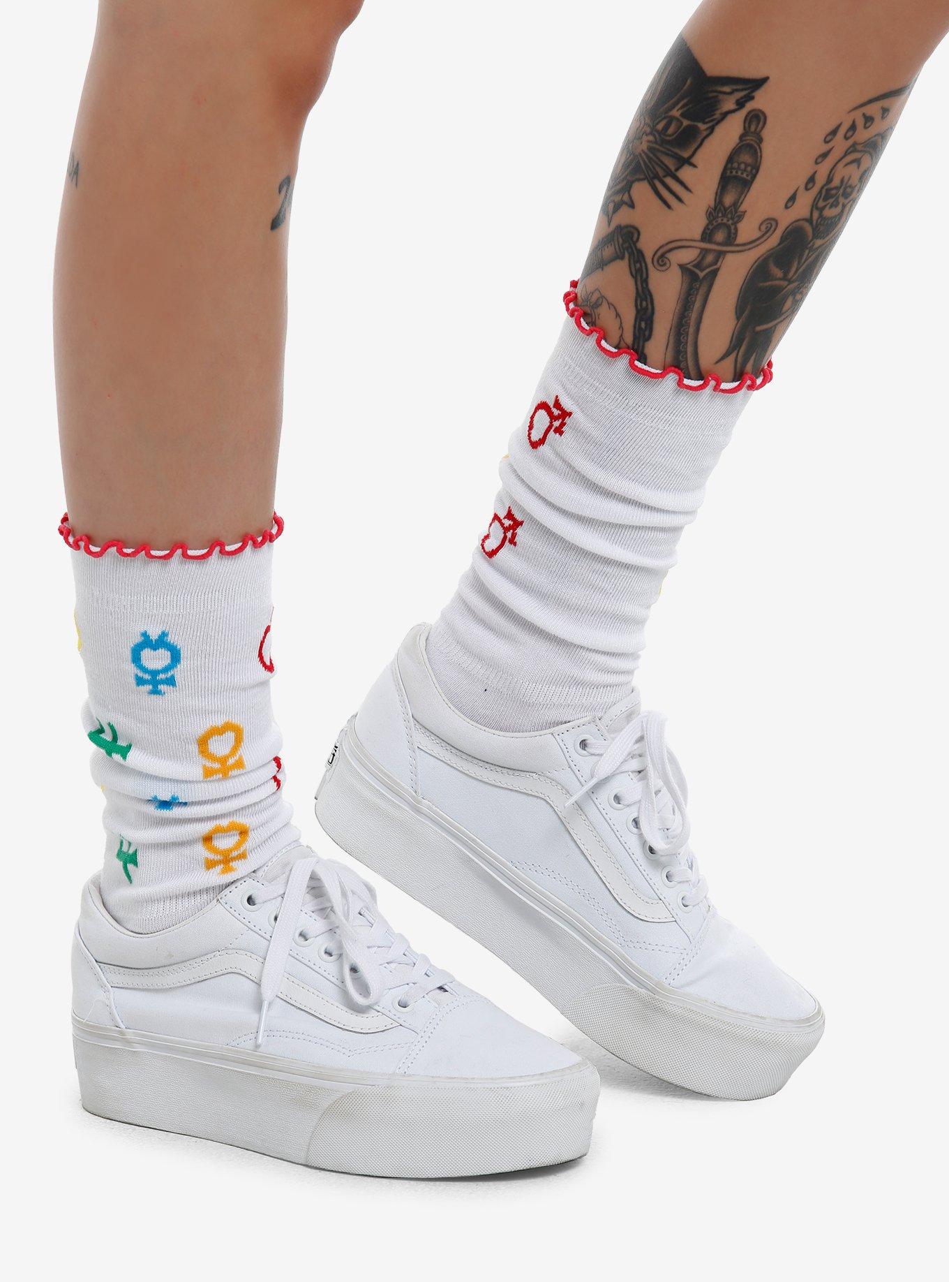 Sailor Moon Icons Slouch Socks, , alternate