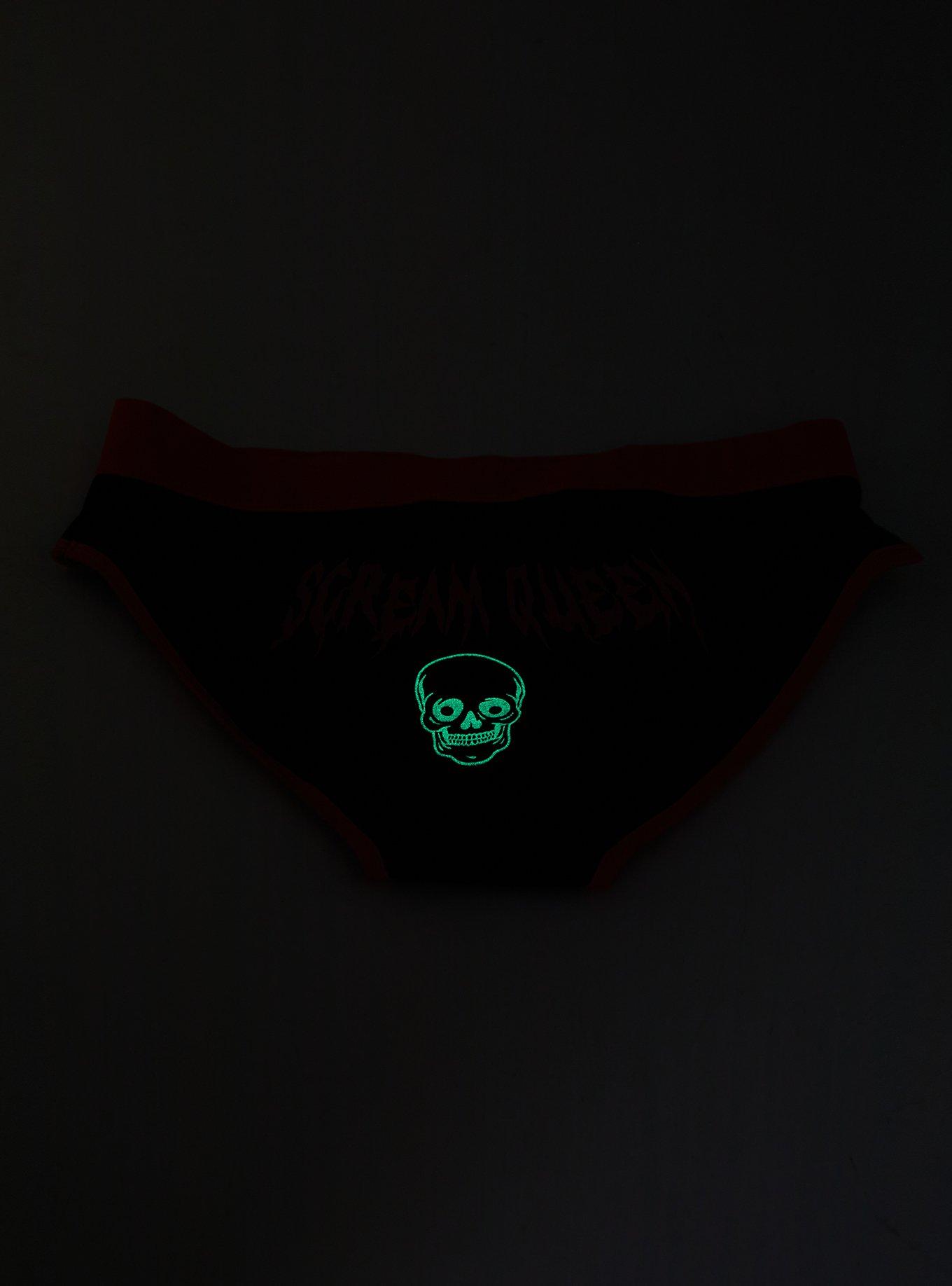 Skull Scream Queen Glow-In-The-Dark Panty